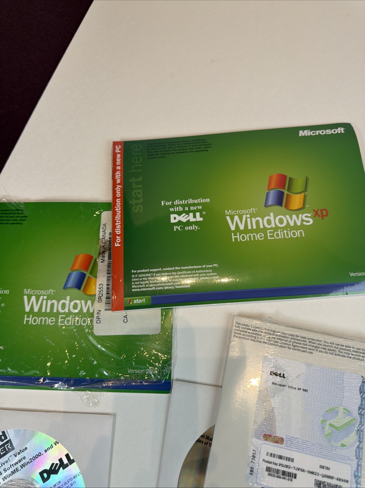 Dell Dimension 4500 Software Restore Kit Sealed Windows XP Home 2002 Manuals CDs