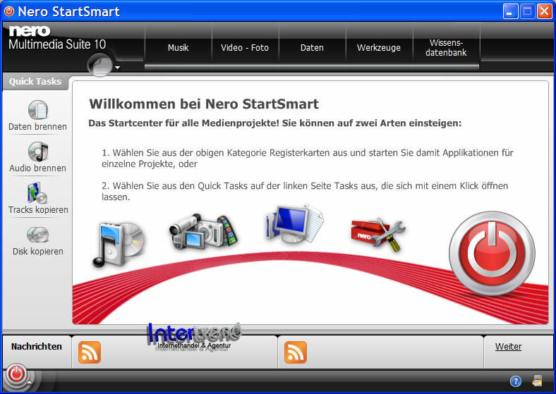 Nero 10 Multimedia Suite Full Version Box + CD 3-in1 BackItUp Burning Software + Original Packaging
