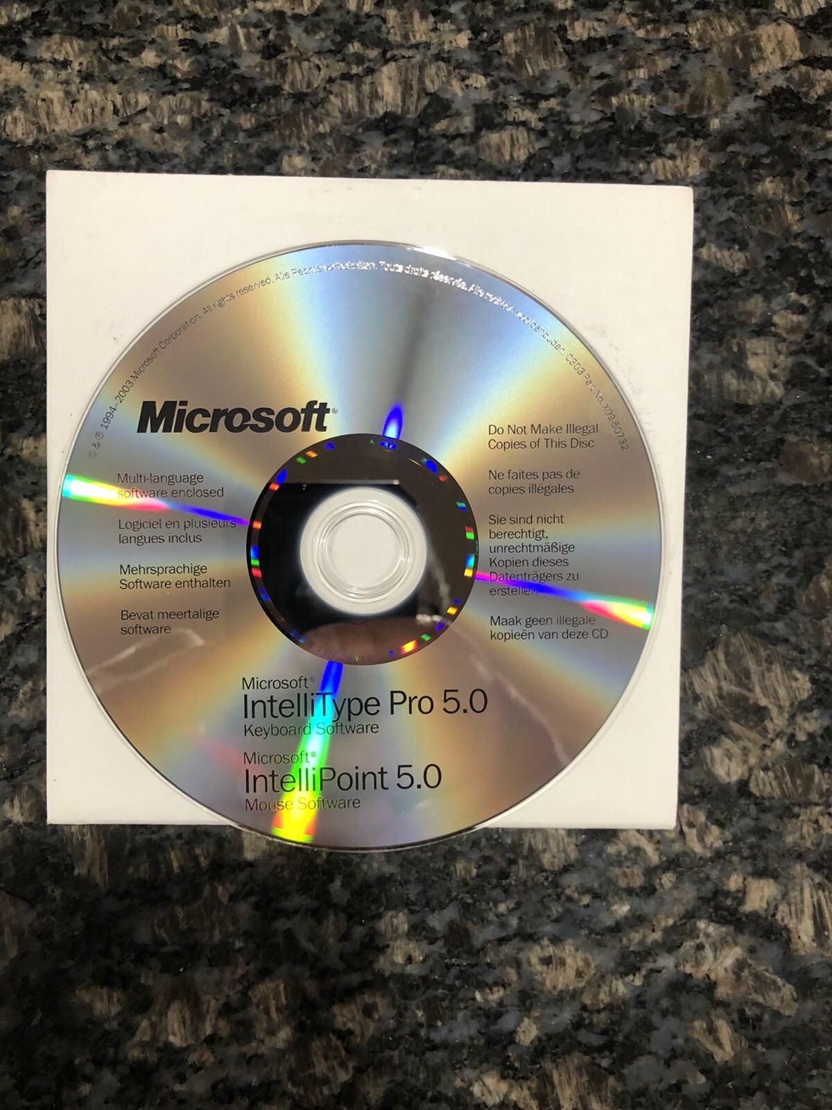 Microsoft IntelliType Pro 5.0 + IntelliPoint 5.2 Installation Software