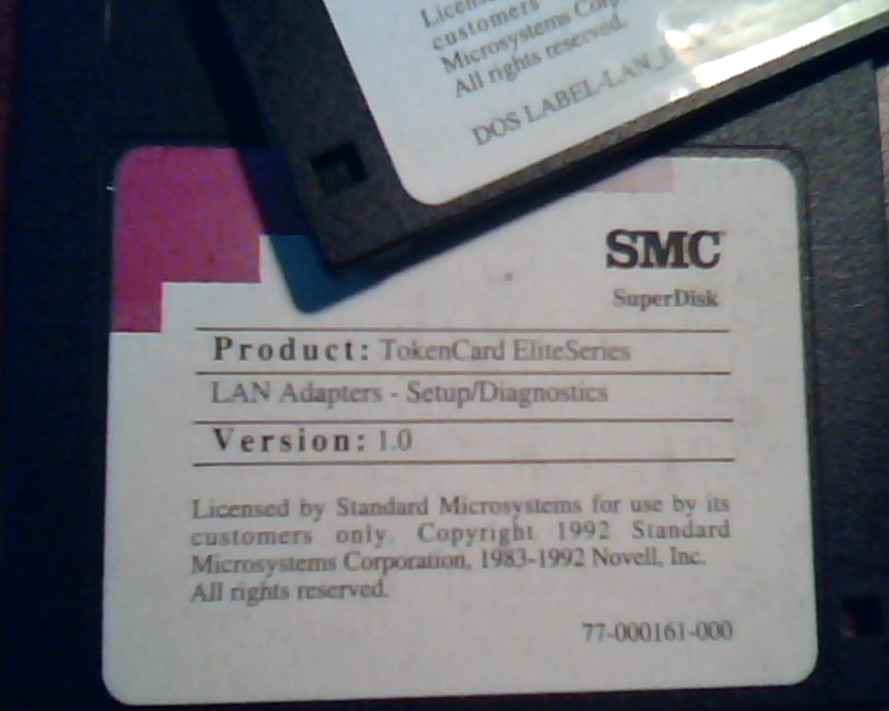 SMC TokenCard EliteSeries Manual Adapters Setup Diagnostics Floppies – UNOPENED