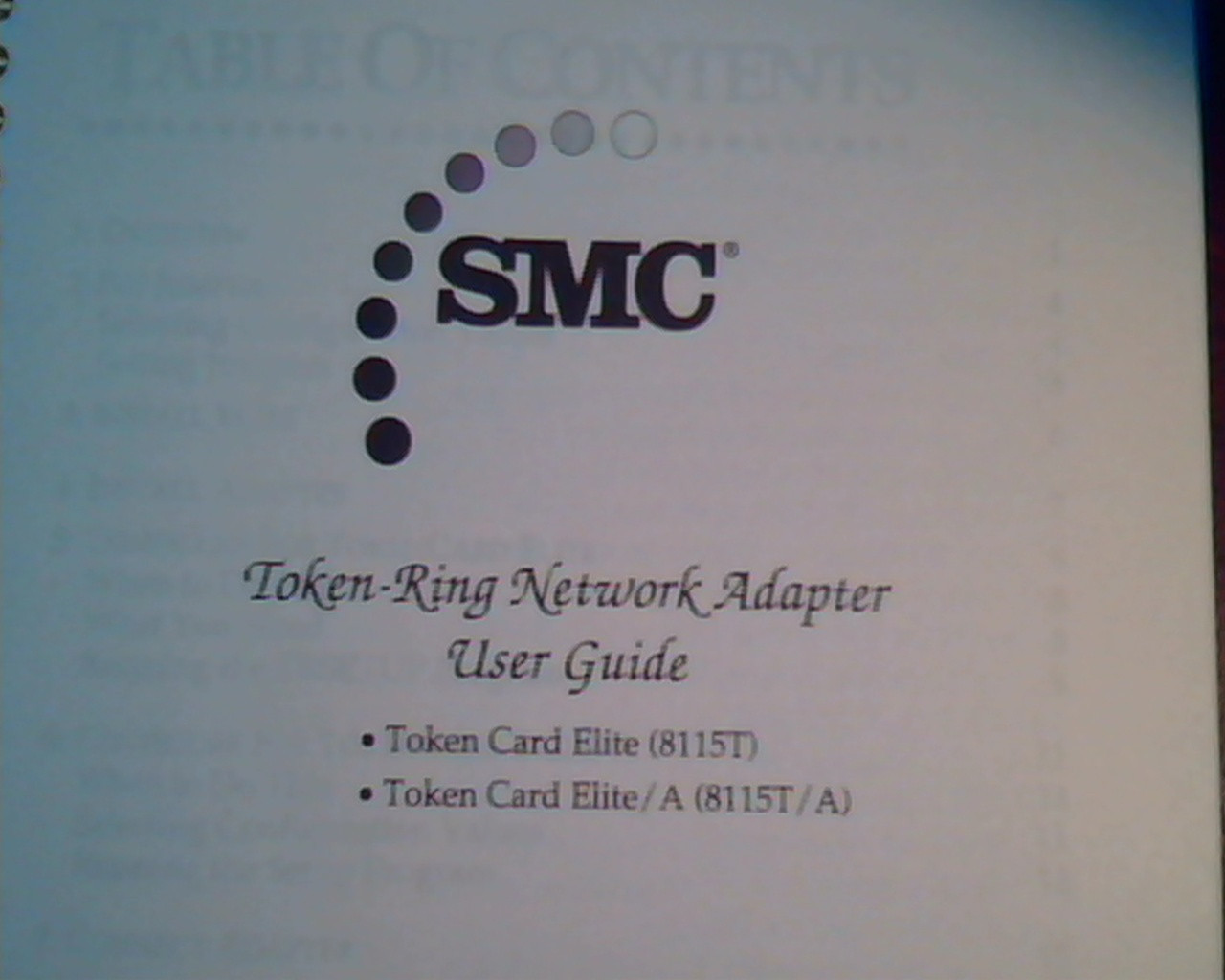 SMC TokenCard EliteSeries Manual Adapters Setup Diagnostics Floppies – UNOPENED