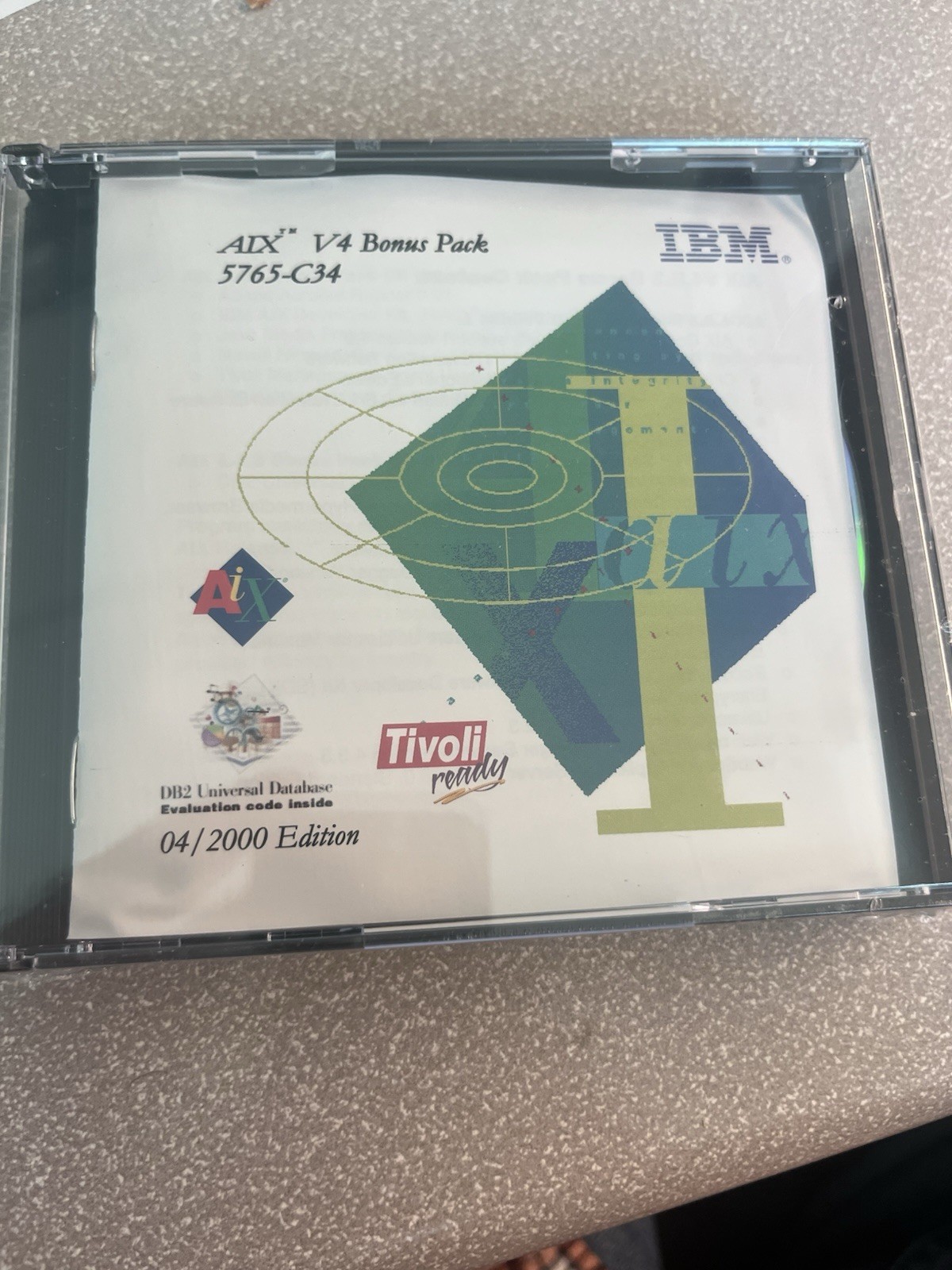 RARE NEW/SEALED CD SOFTWARE – IBM AIX V4 BONUS PACK 5765-C34 04/2000 EDITION