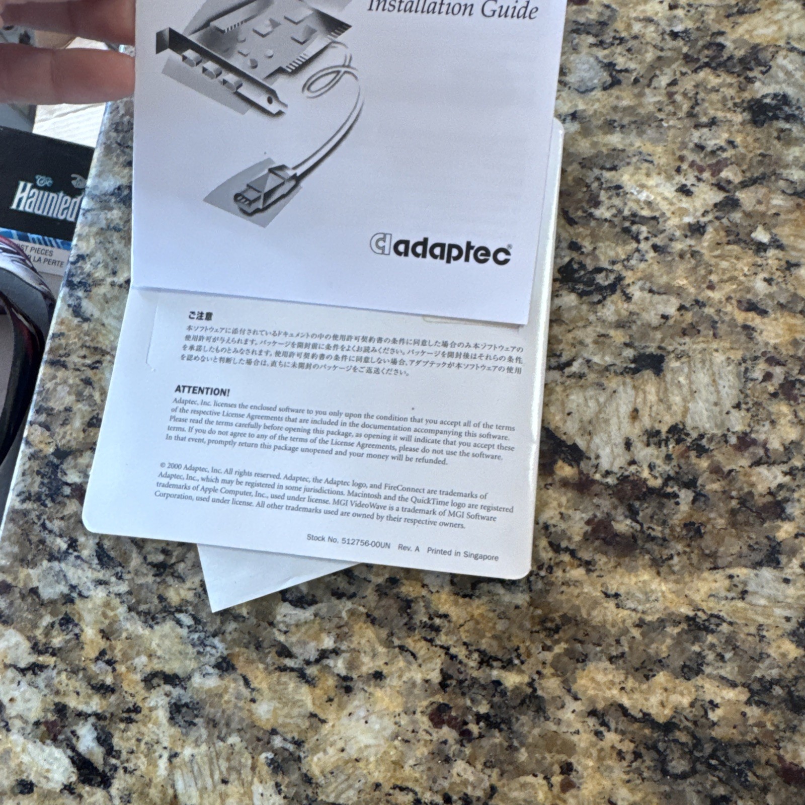 Adaptec FireConnect 4300 Installation Disk QuickTime