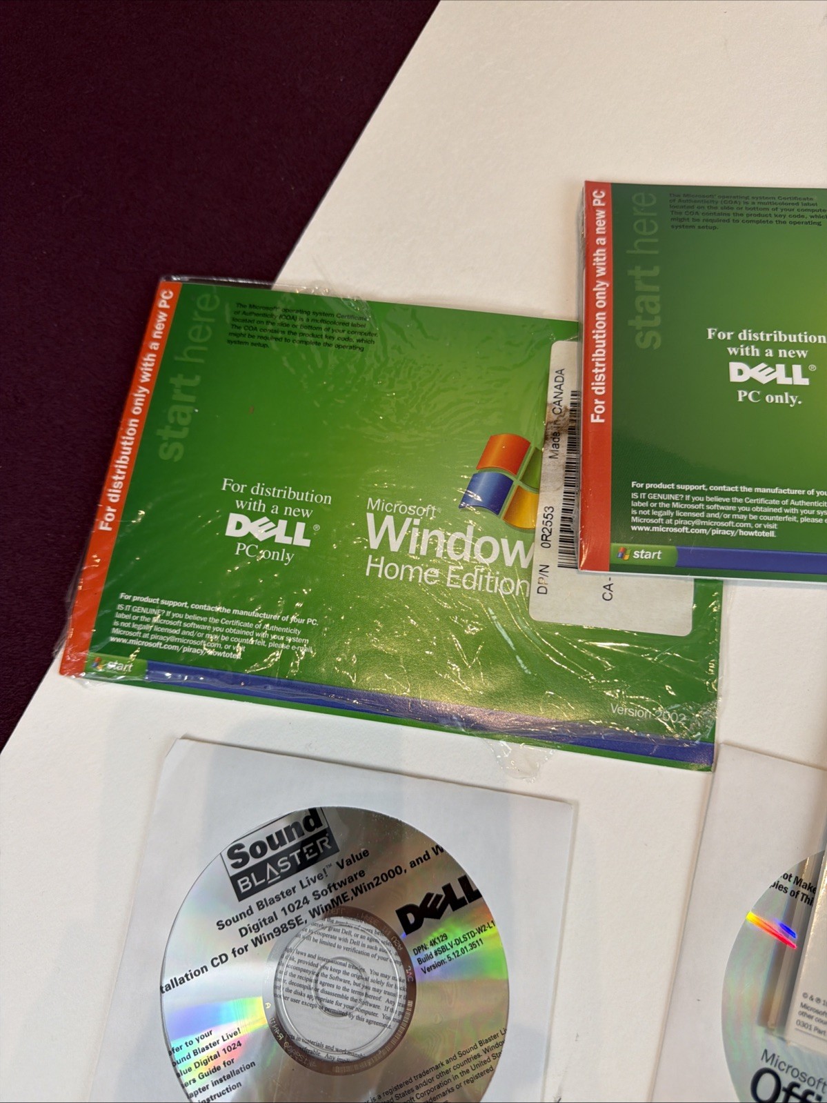Dell Dimension 4500 Software Restore Kit Sealed Windows XP Home 2002 Manuals CDs
