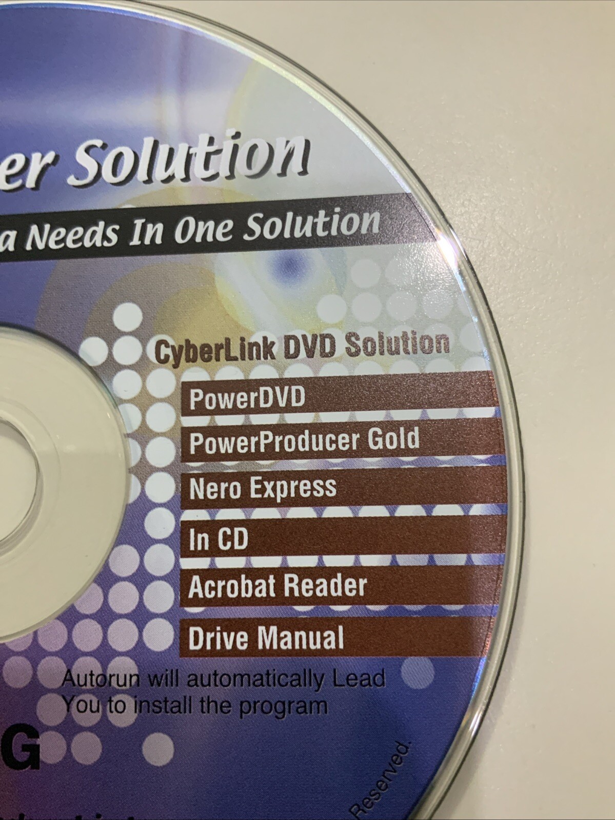 Nero 2002-2006 LG CyberLink DVD Writer Solution CD Disc PowerDVD POWERPRODUCER