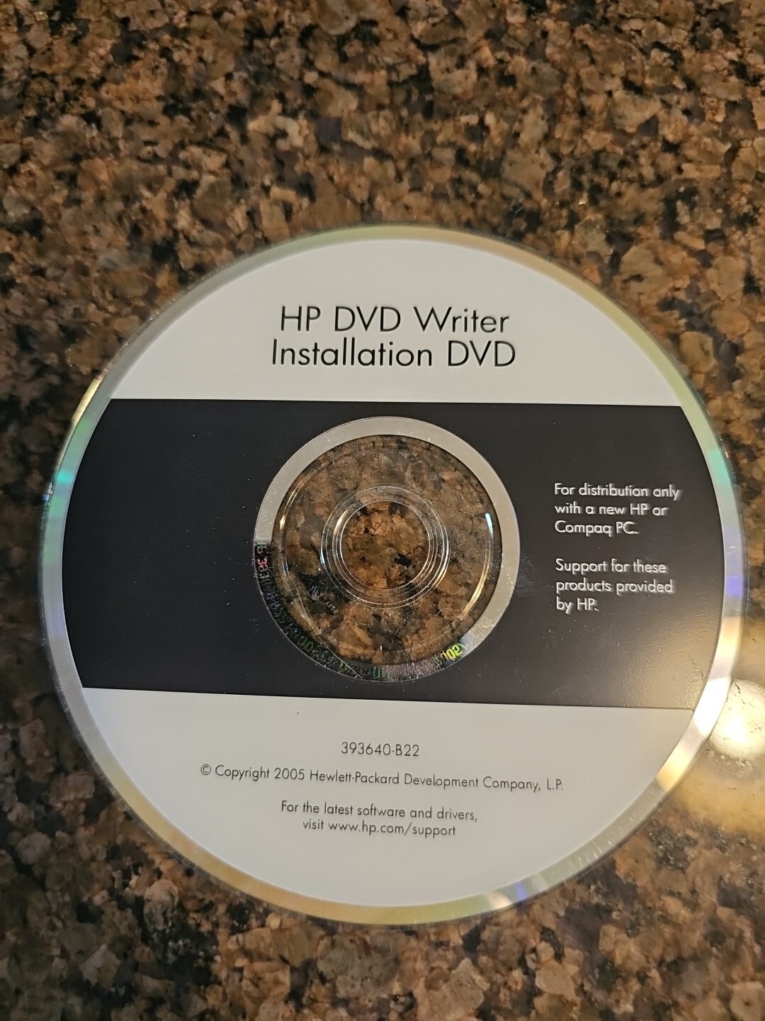 HP application and driver recovery cd 2004 Untested