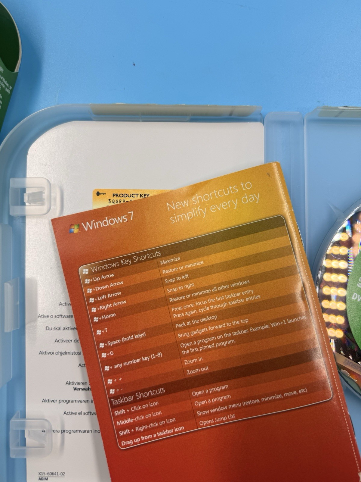 Microsoft Windows 7 Home Premium 32 Bit Only DVD w/Product Key