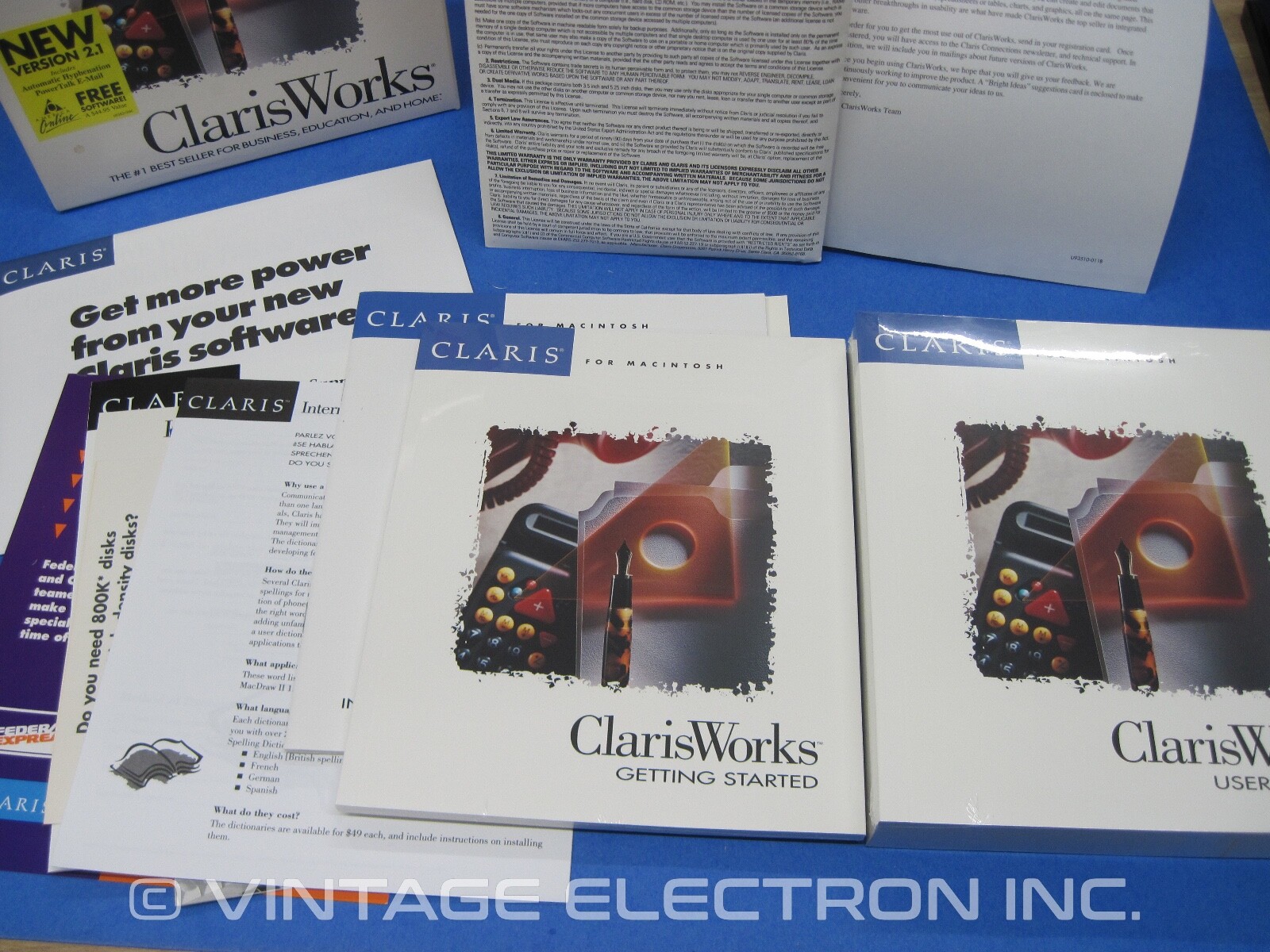 Vintage Apple Macintosh ClarisWorks Software – V2.1 – Complete Software 1993