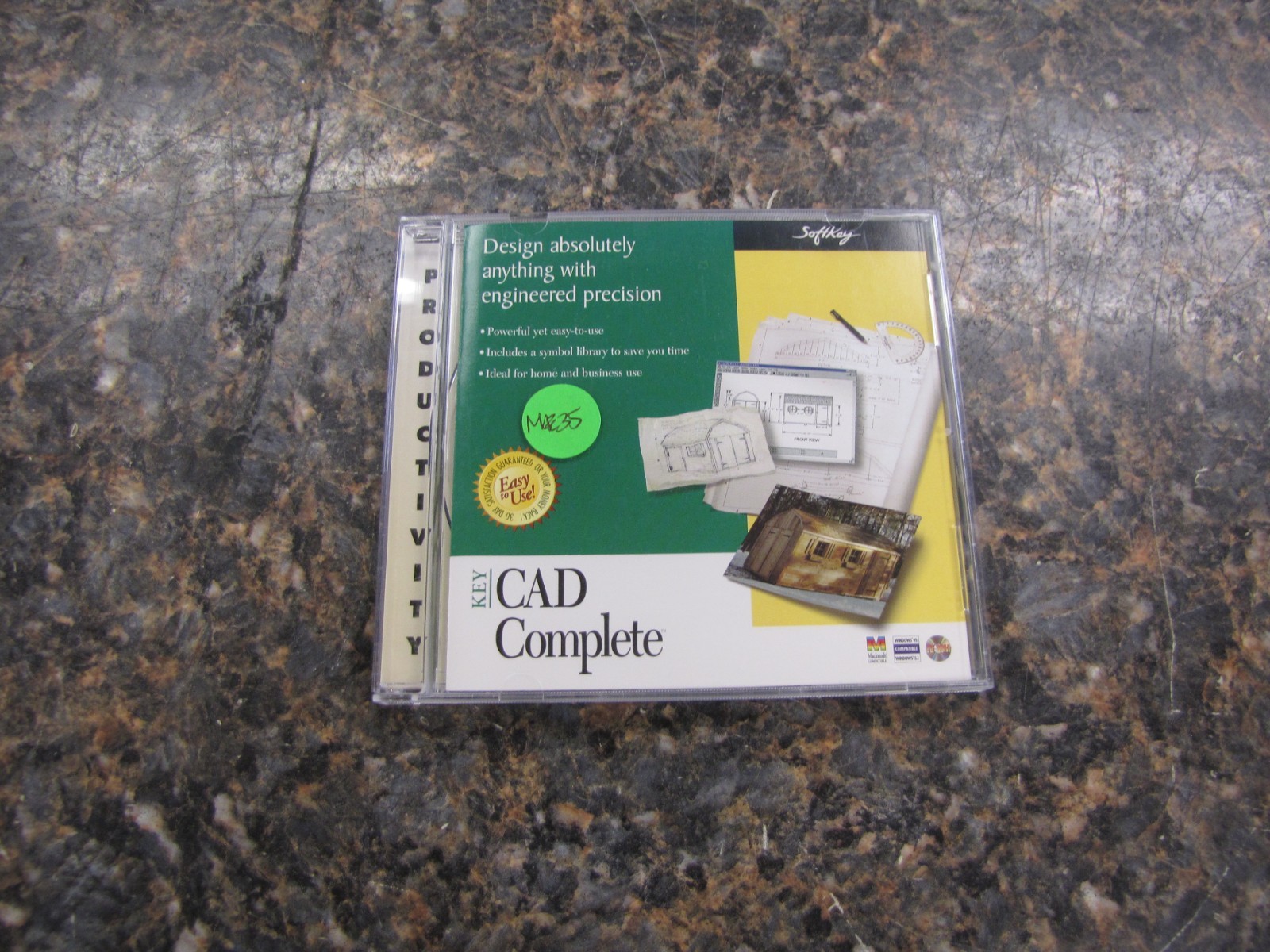 Vintage Key CAD Complete CD-Rom Software by Softkey for Windows 386