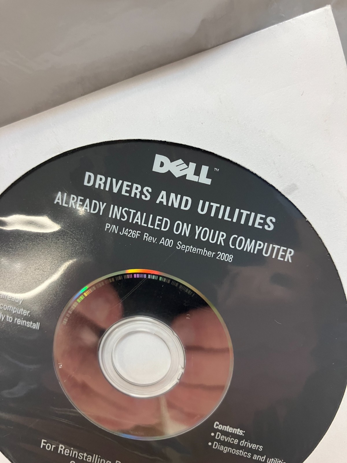 Dell J426F Driver & Utility Reinstall DVD Disc for Vostro 220