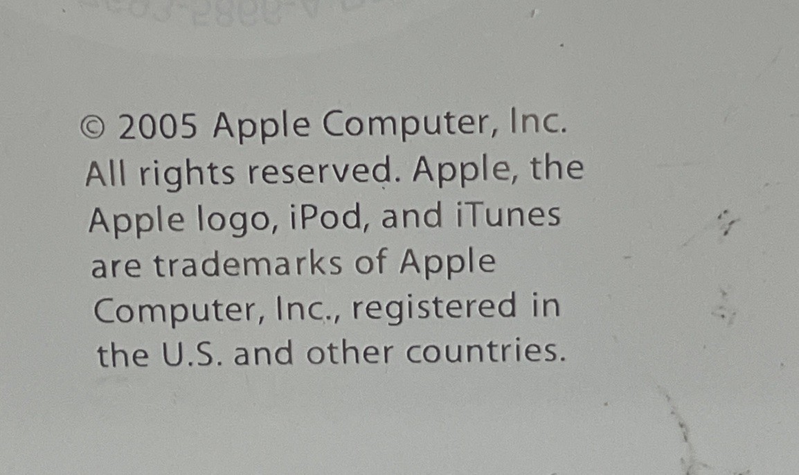 Apple iPod + iTunes Software Installation Disc CD-ROM