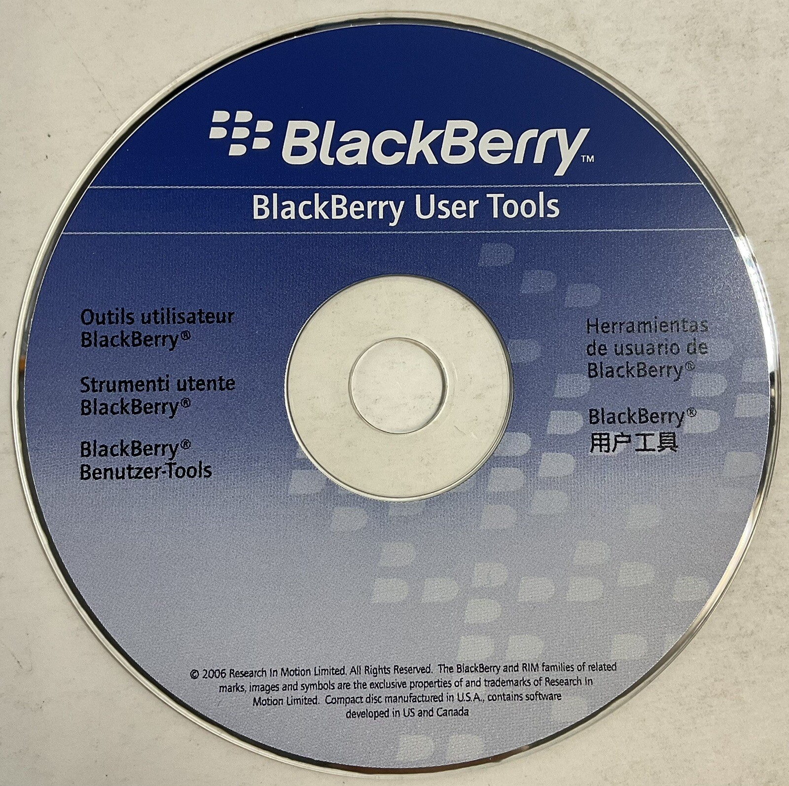 BlackBerry User Tools 2006 CD ROM ElectronicsRecycledCom