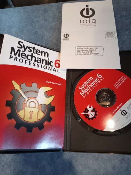 iolo System Mechanic 6 Professional Windows PC CD-Rom with case and papers