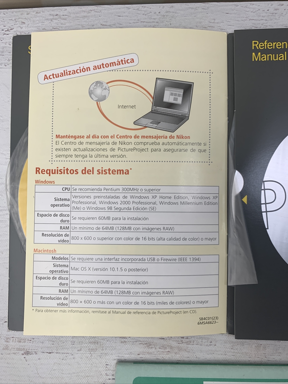 Nikon Picture Project 1.0 Windows & Mac CD-Rom & Reference Manual Disc – 2 Discs