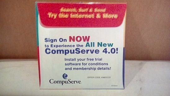 *SEALED* 1998 COMPUSERVE ONLINE INTERNET ACCESS SOFTWARE CD ROM – VERSION 4.0
