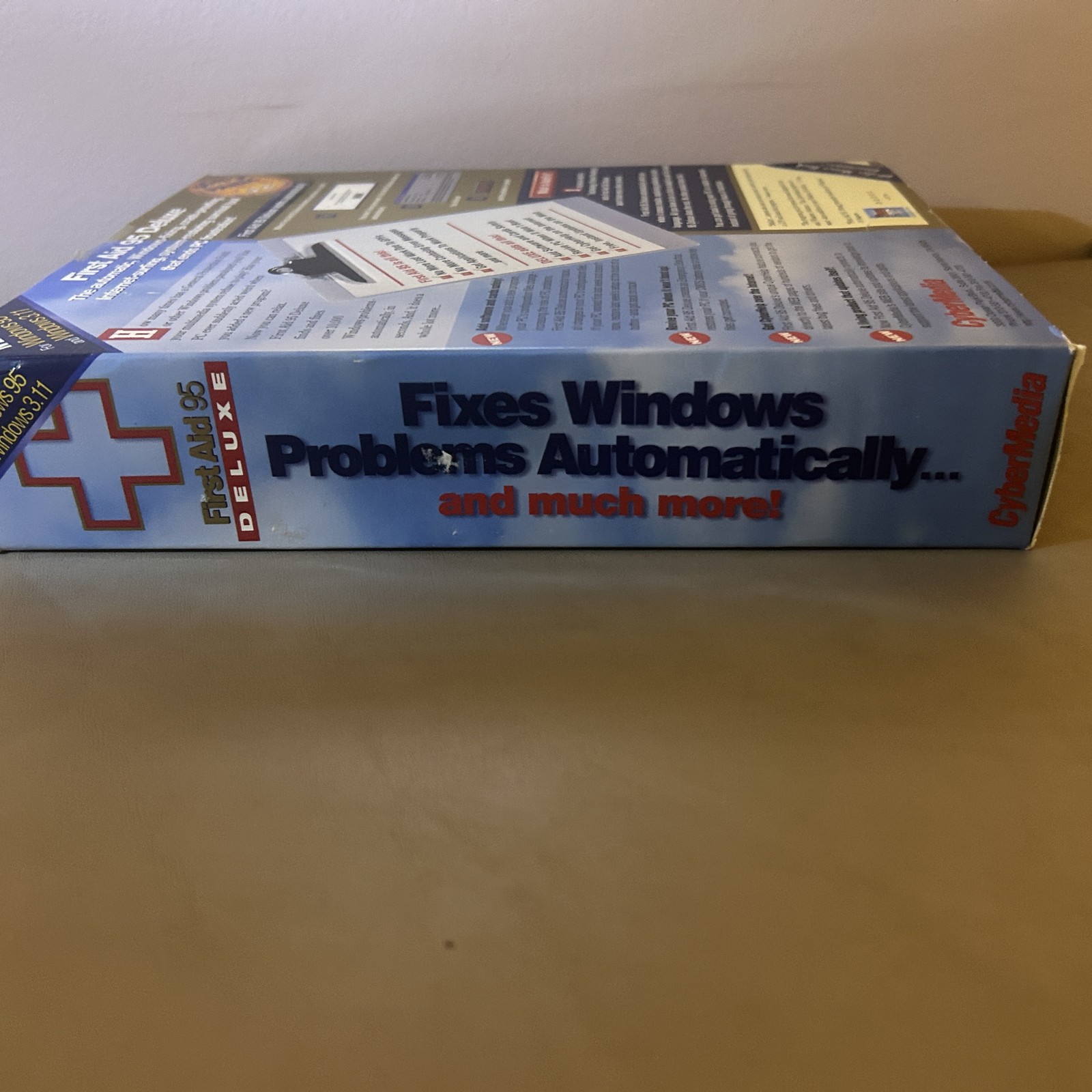 First Aid 95 Deluxe CD-ROM CyberMedia Windows 95 3.1 3.11 Vintage PC Software