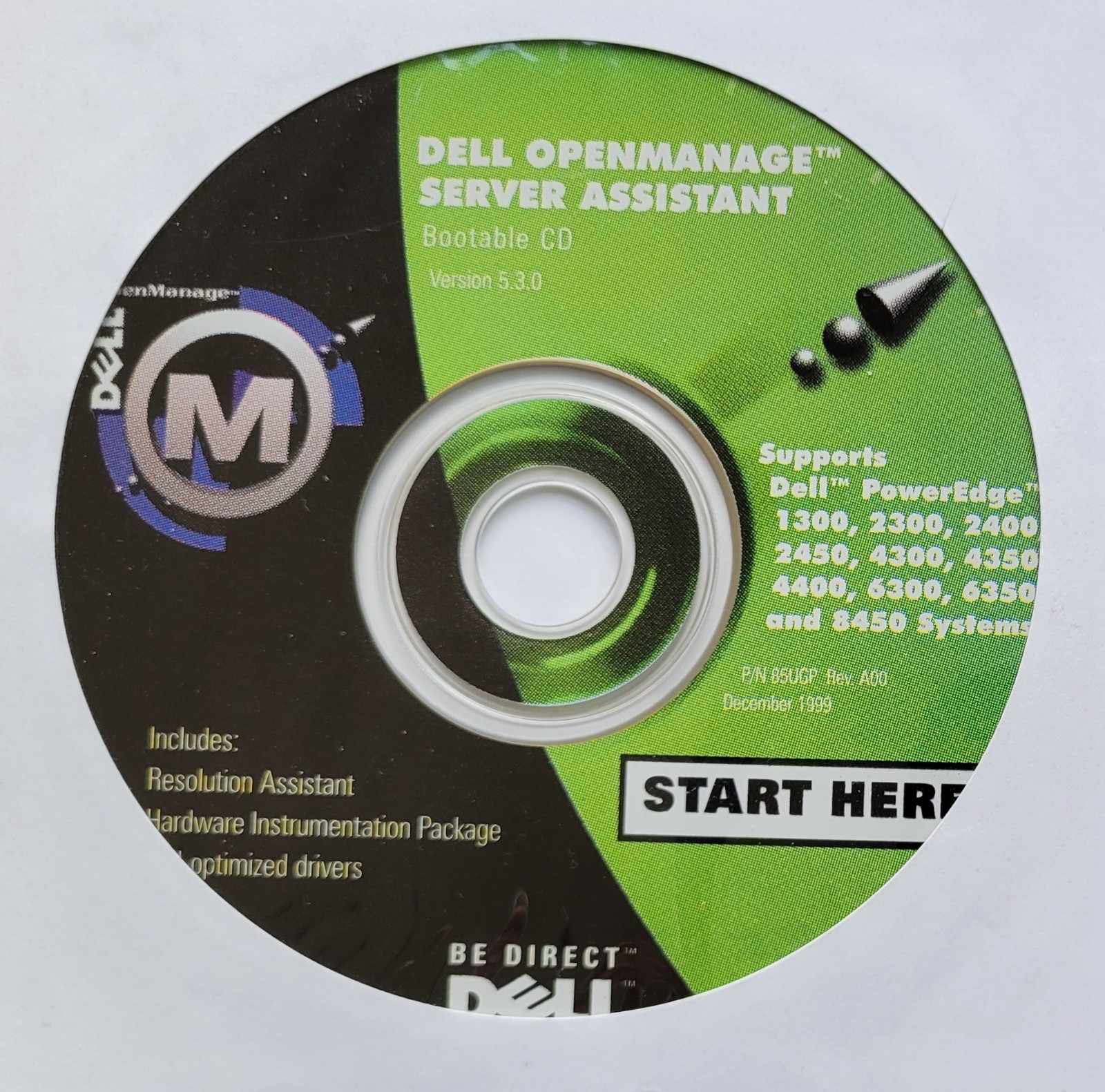 Vintage – Dell OpenManage Server Assistant Bootable CD Version 5.3.0, 1999