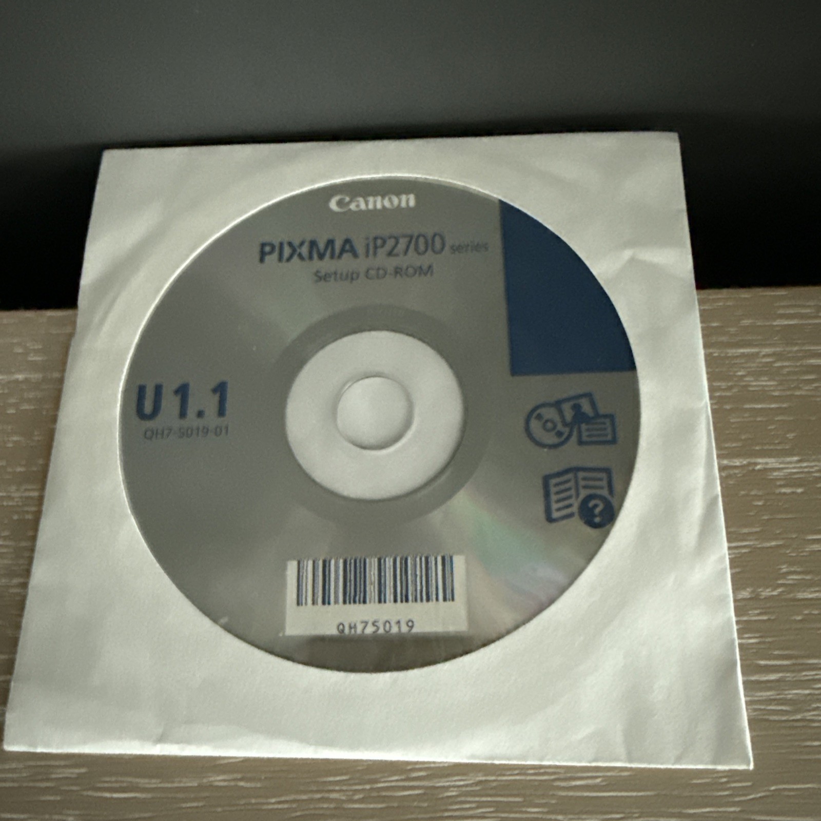 Canon Pixma iP2700 series Setup CD-ROM Windows U 1.1 Installation Software Disc