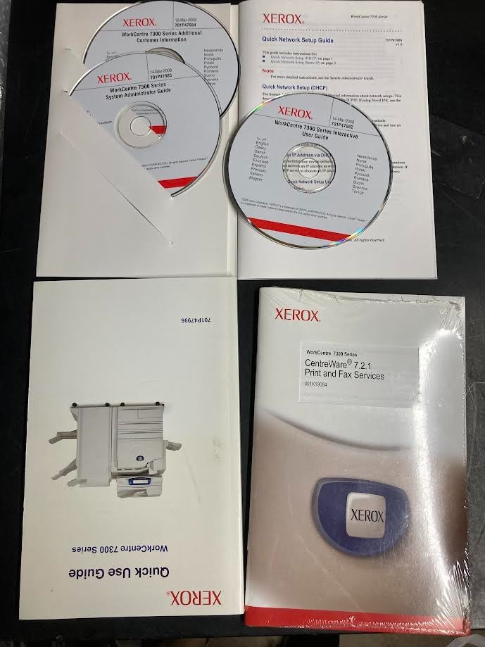 Genuine Xerox Workcentre 7300 Series Printer CD Software Drivers Utilities
