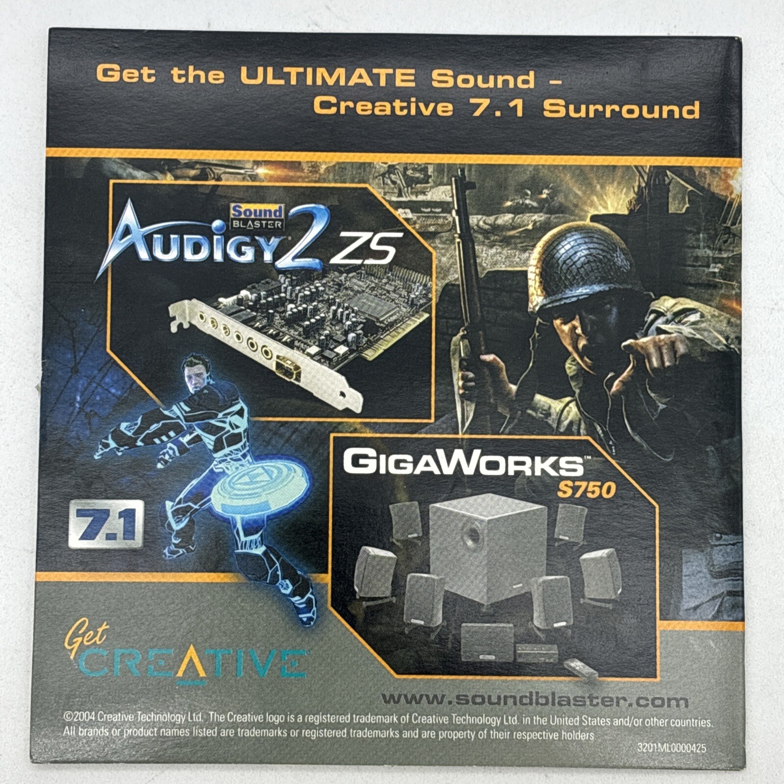 Creative Sound Blaster Demo Disc CD 24-Bit Advanced HD Loved By Gamers