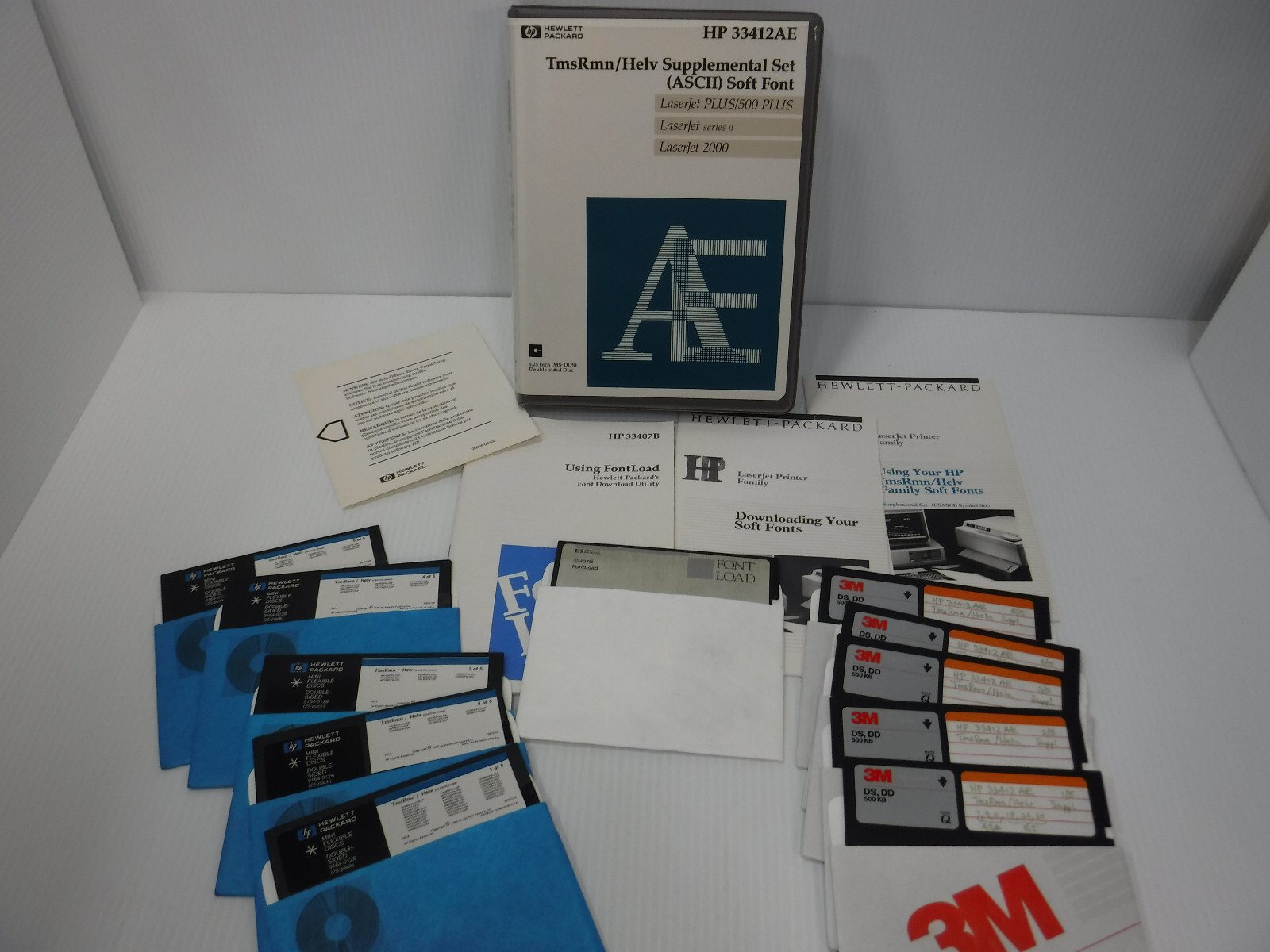 HP 33412AE TmsRmn/Helv Supplemental Set (ASCII) Soft Font