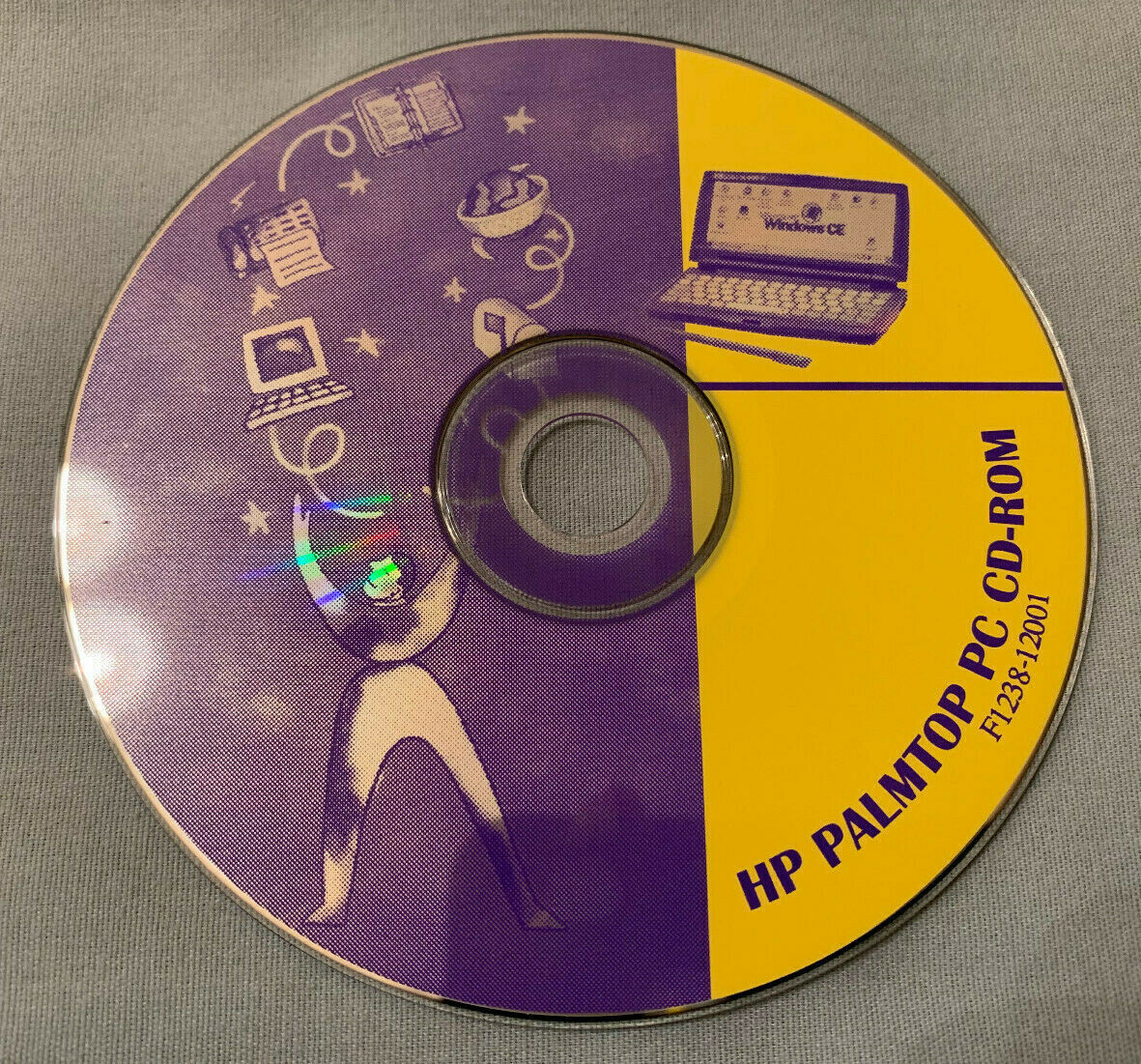 HP Palmtop PC CD-ROM F1238-12001 Computer Software Disc – VERY RARE!
