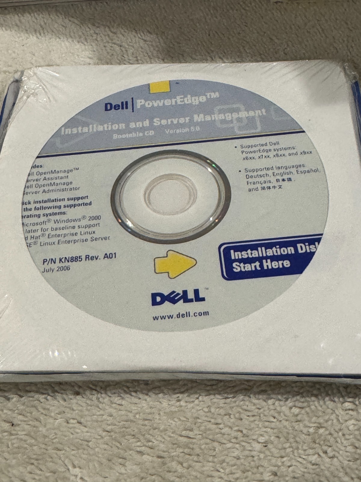 Dell PowerEdge lnstallation & Server Management Version 5.0 – NEW/SEALED!!!!