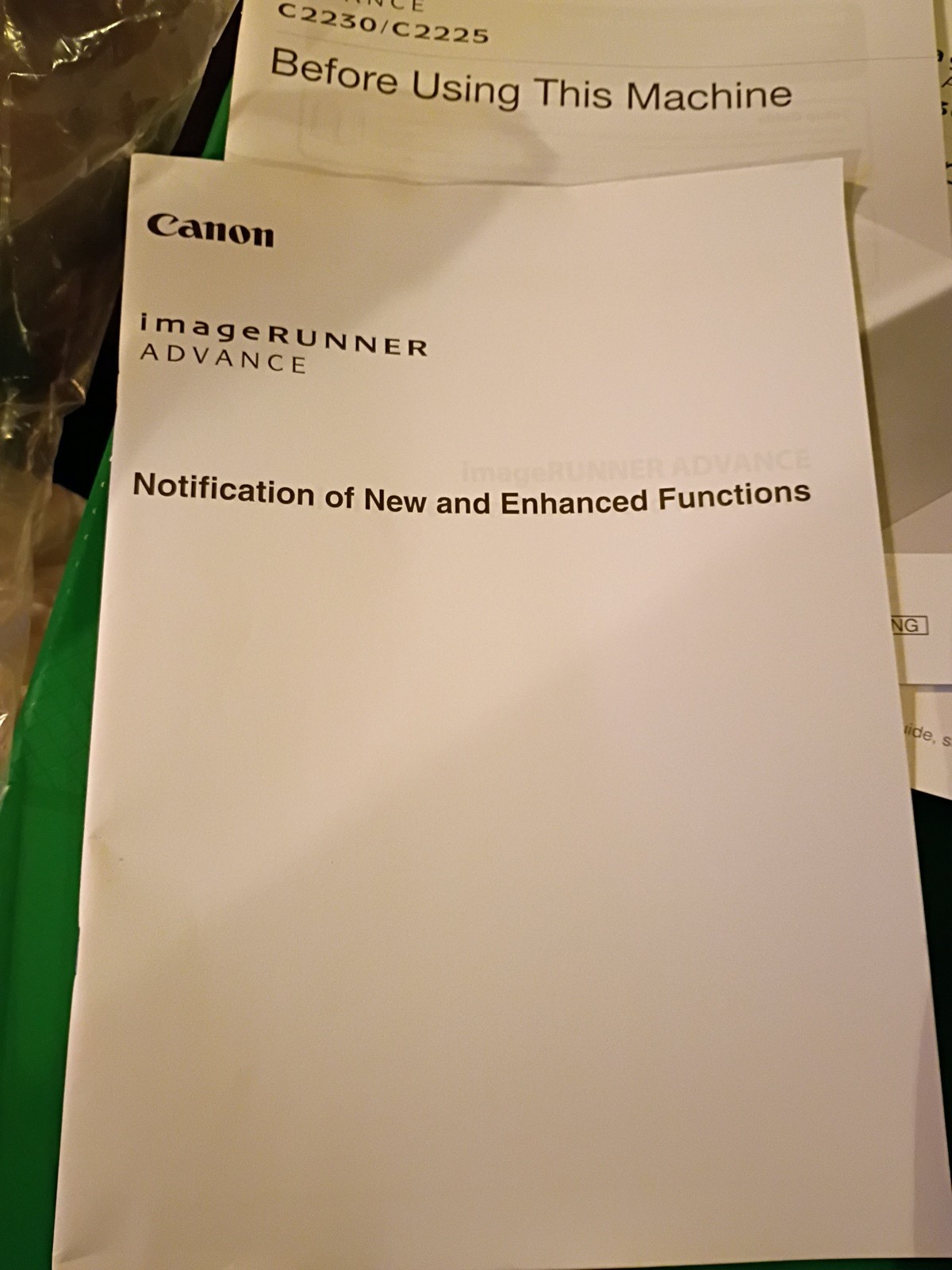 Canon imagerunner Advance C2230/C2225 Software And Manuals Fx6-6426-000 New