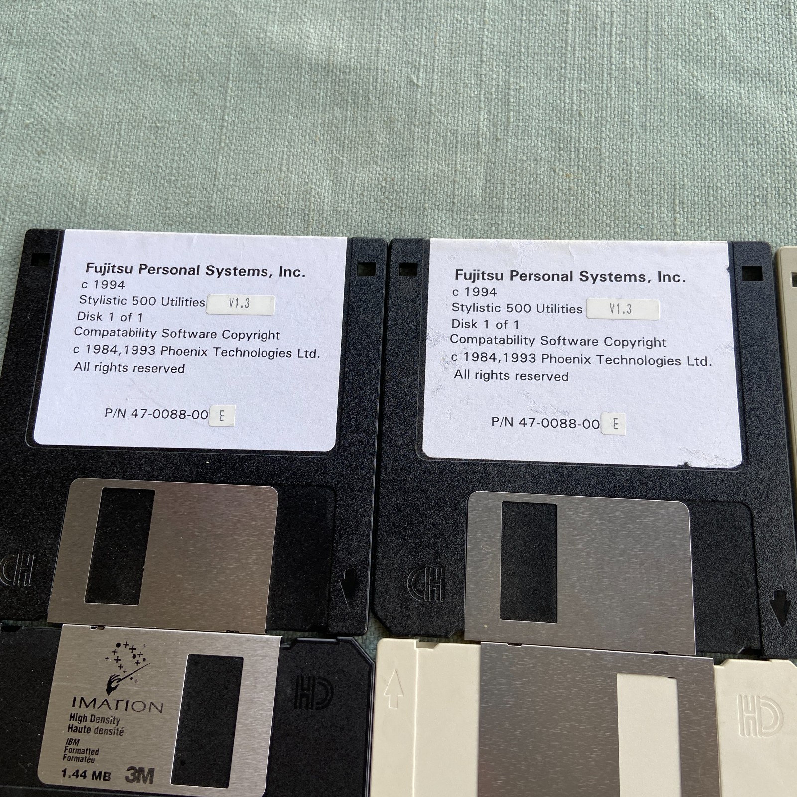Vintage Software Lot Fujitsu Personal System Stylistic 500 Utilities Boot Test D