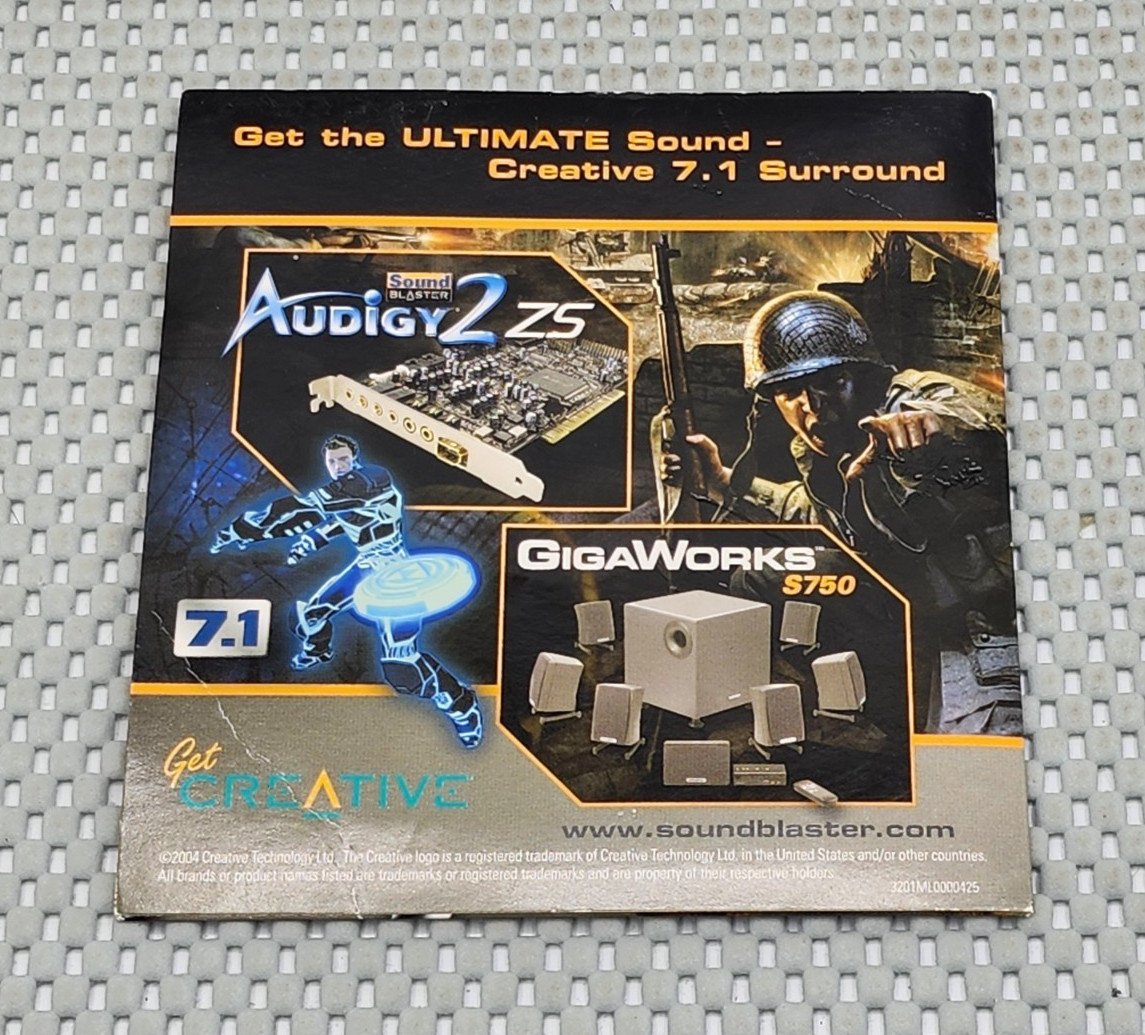 Creative Sound Blaster Demo Disc CD 24-Bit Advanced HD Loved By Gamers