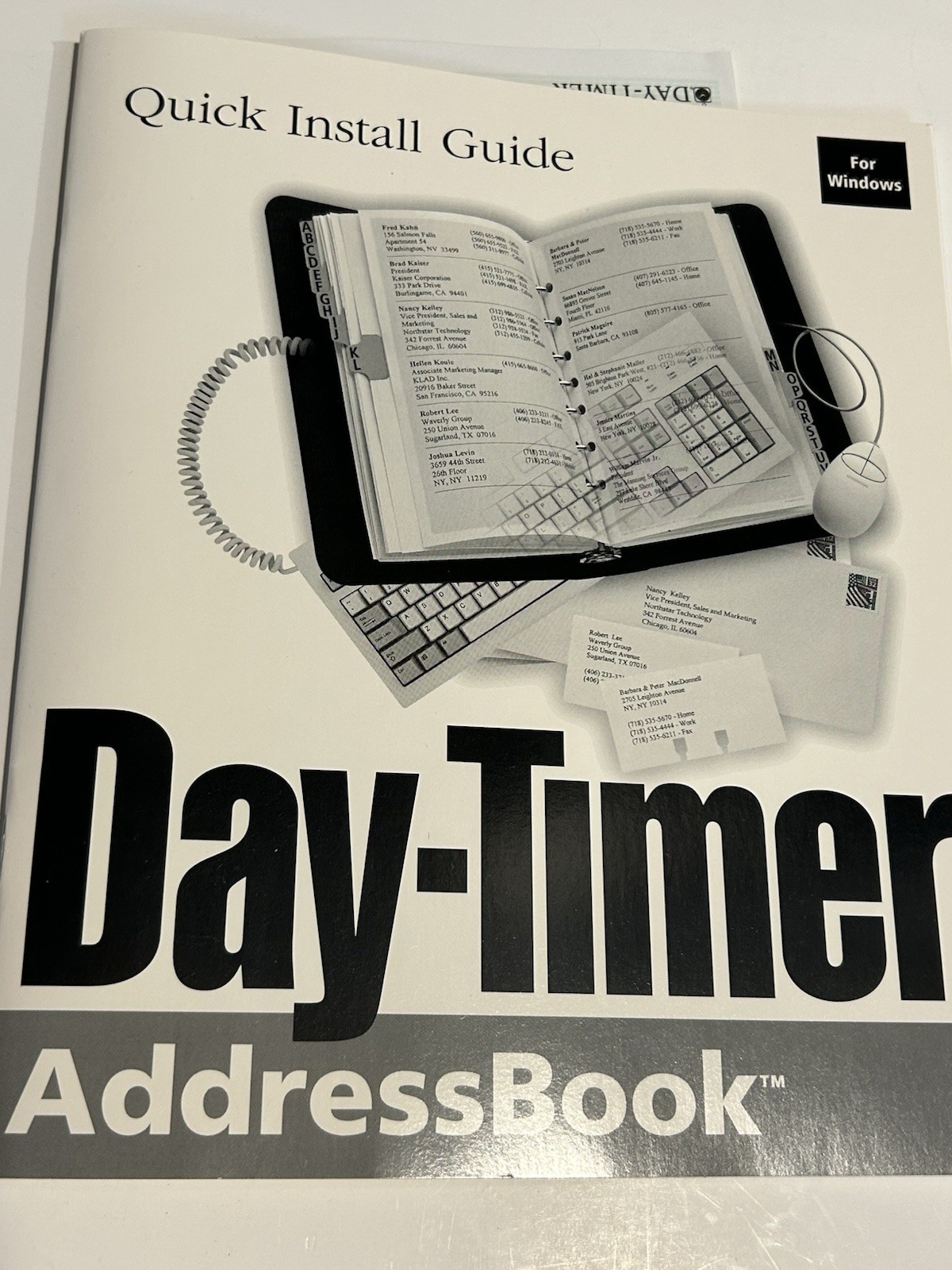 Vintage Day-Timer Organizer Address Book Windows 95 3.1 3.5 Floppy NEW Disk NOS