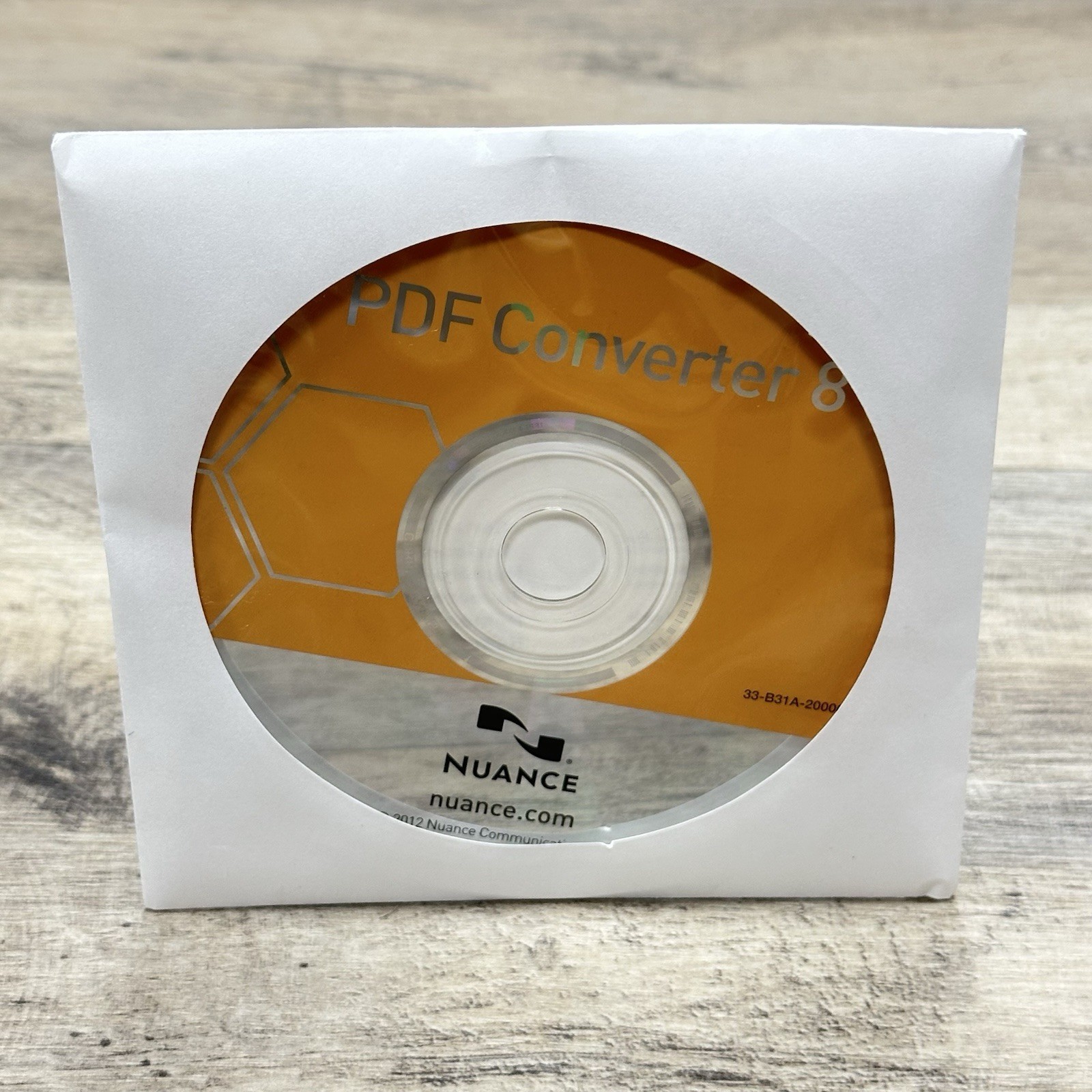 Nuance PDF Converter 8 Software Install Disc & Serial Numbers – Brand New