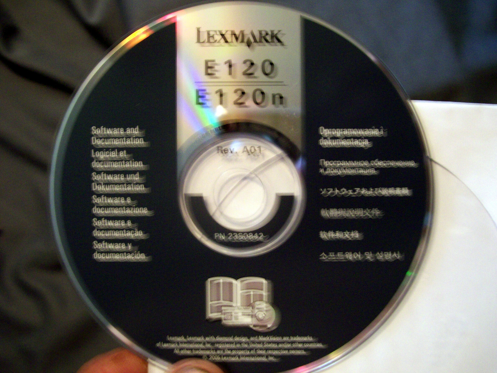 LEXMARK E120 E120n Series ~ Software and Documentation (CD)