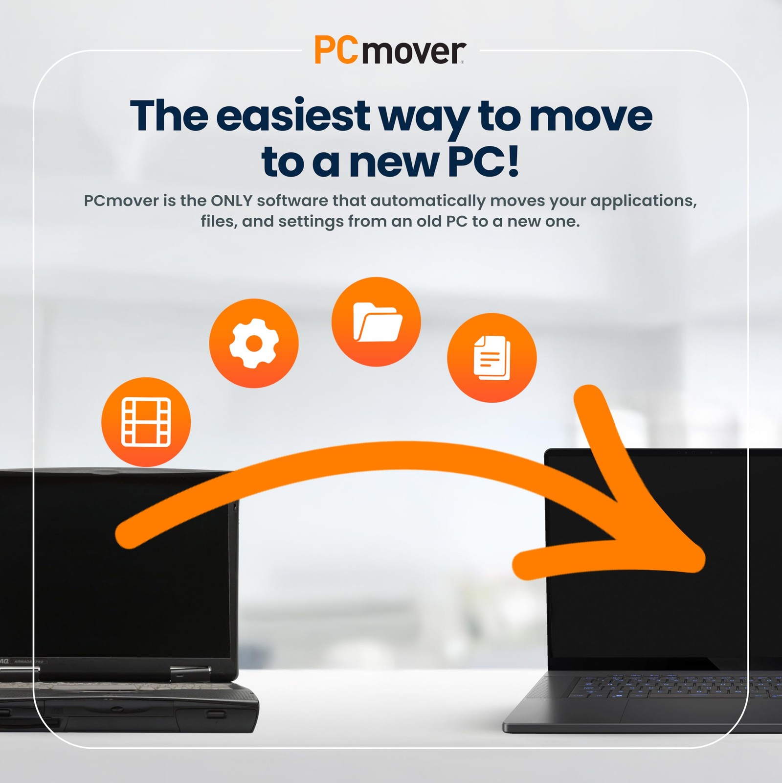 PCmover Ultimate 11: Transfer Apps, Files & Settings with USB 3.0 Cable
