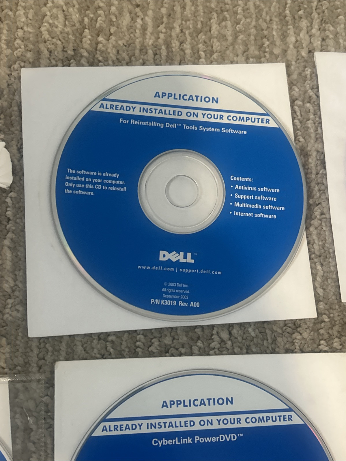Dell Drivers & Applications CD Set For Windows XP Operating System 6 CDs Total