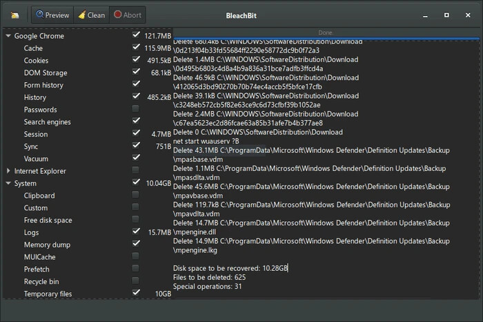 Clean Your System and Free Disk Space with BleachBit