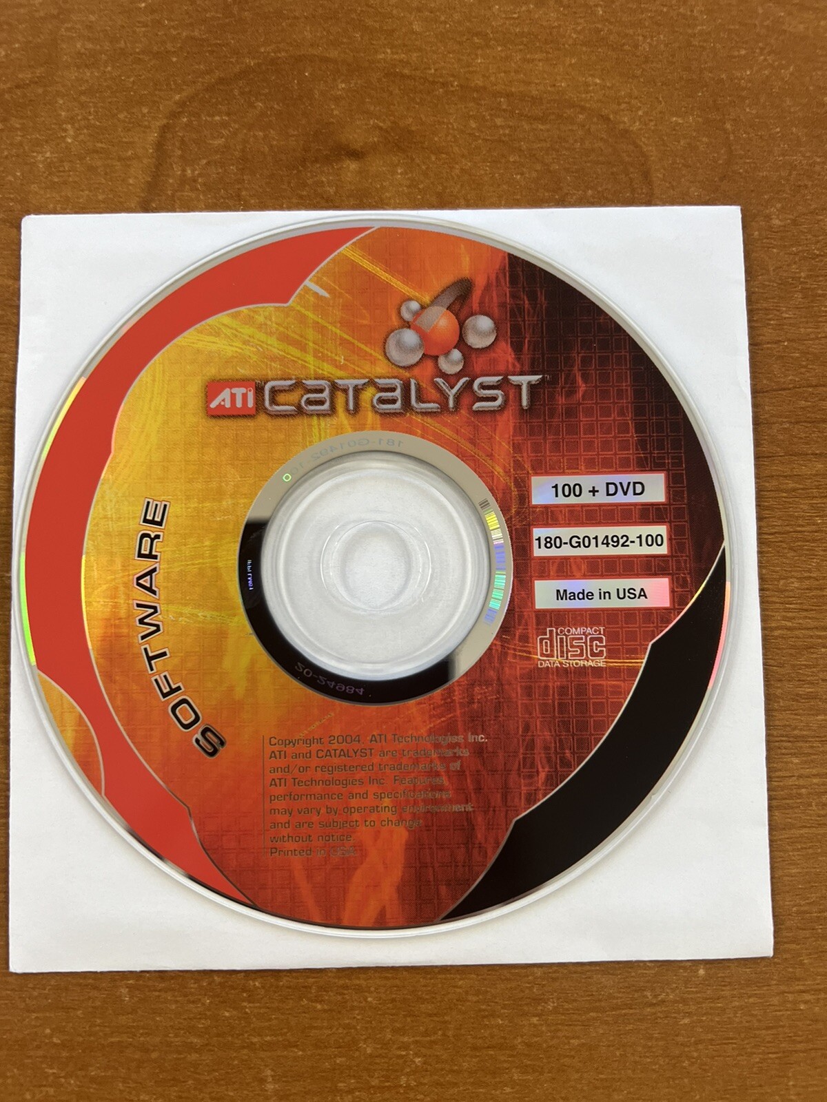 ATI Catalyst Software 2004 100 DVD 180-G01492-100