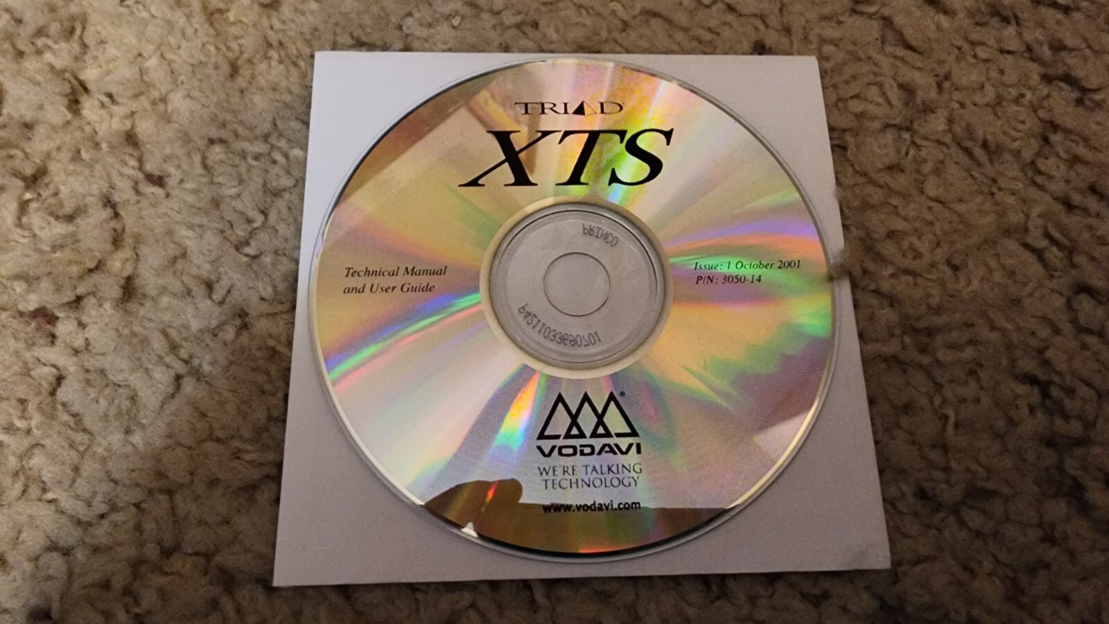 Vodavi Triad XTS Software Disc Tech Manuals Documentation P/N 3050-14