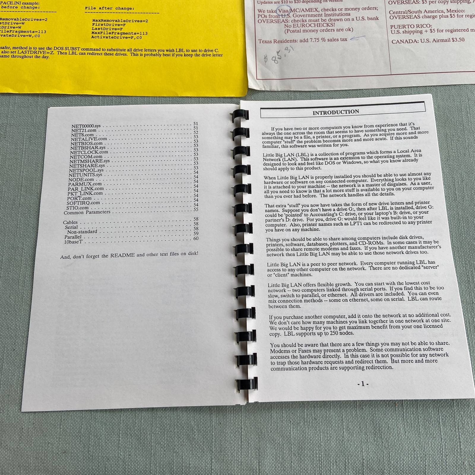 Vintage Software imodes Little Big Lan V2.0h 1996 Book Network 3.5” Floppy Infor