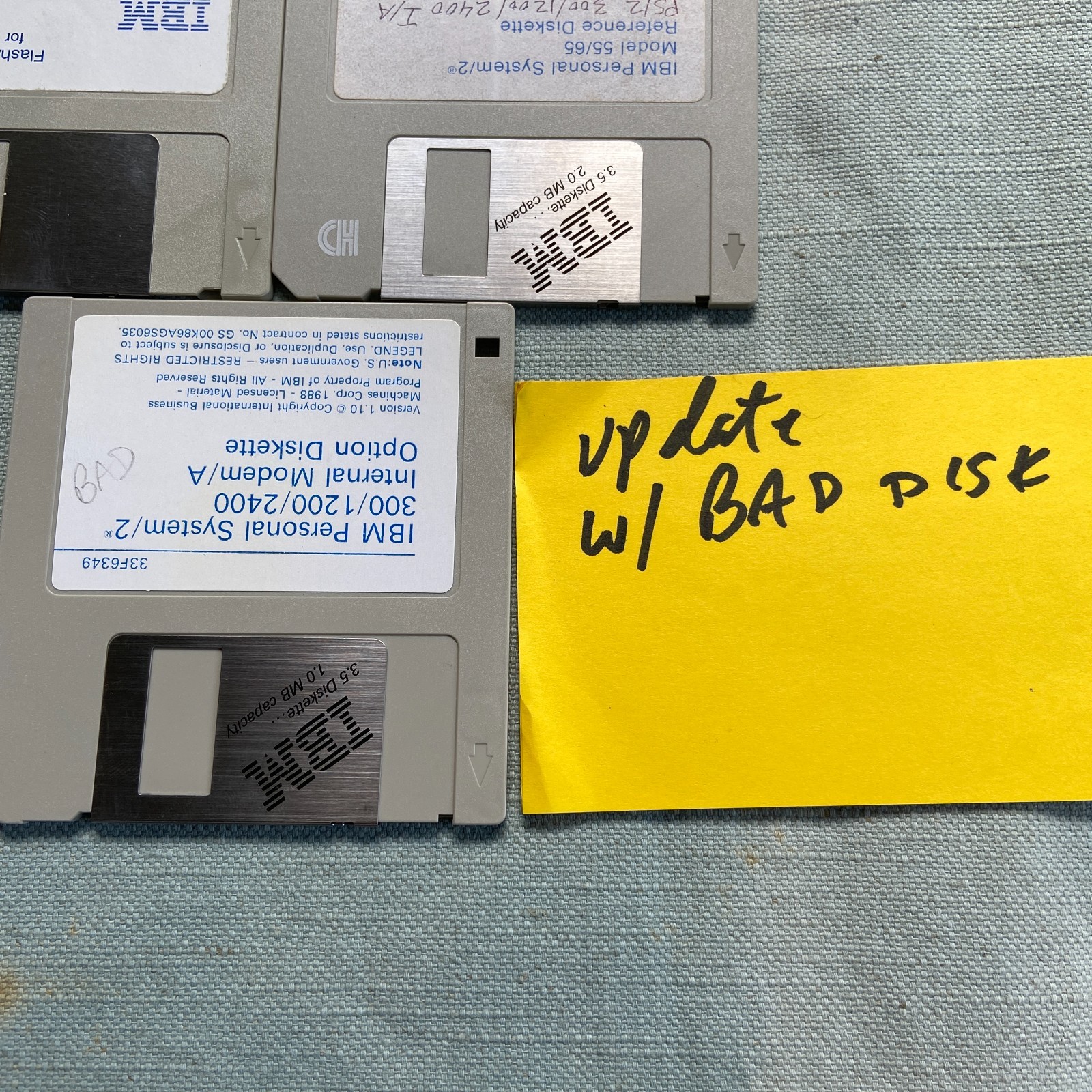 Vintage Software IBM PS/2 Model 300 1200 2400 Modem Flash VPD 700 Version 1.05 1