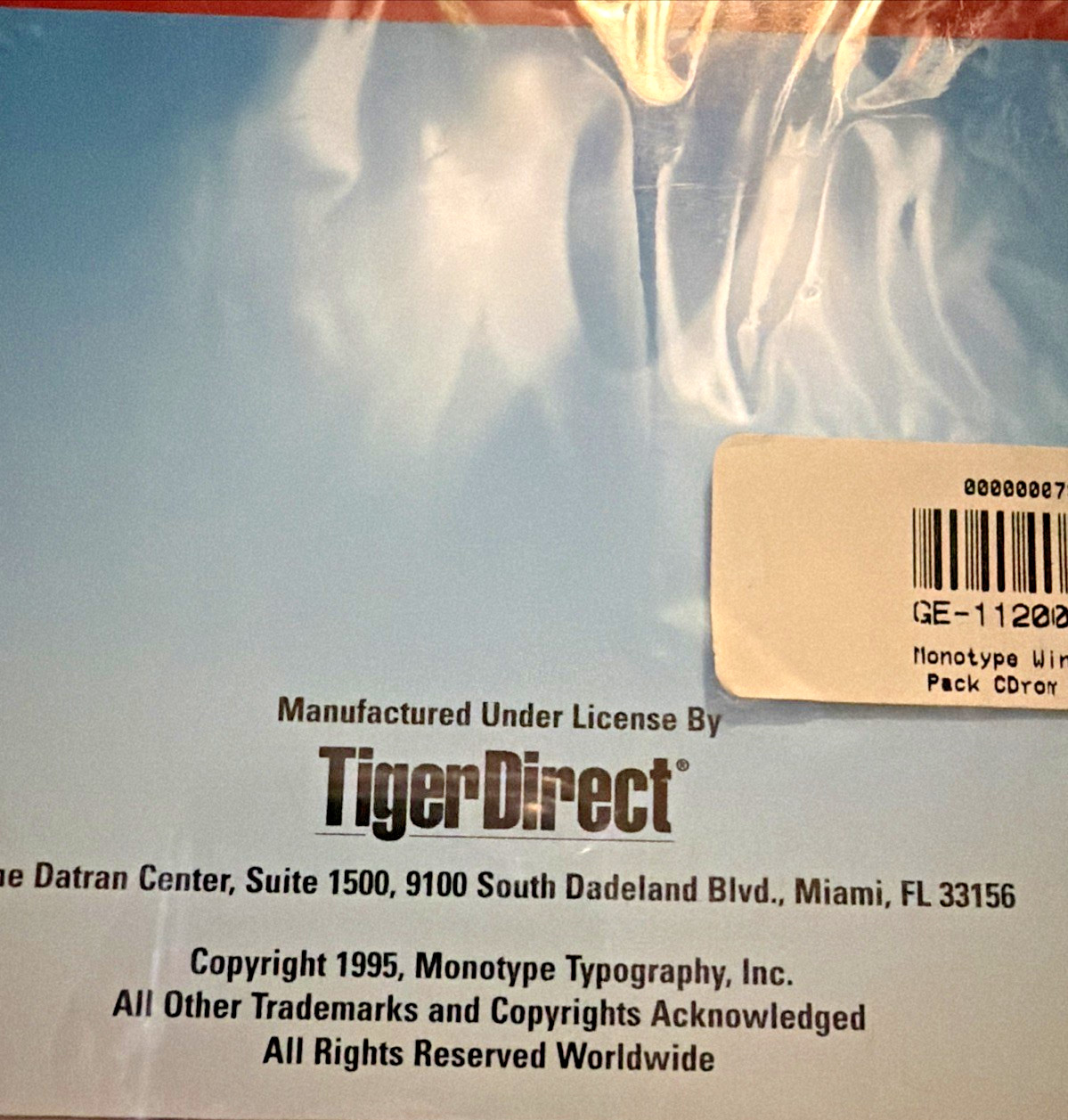 Vintage Monotype Windows 95 Font Pack CD-ROM 1995 TigerDirect Sealed Rare