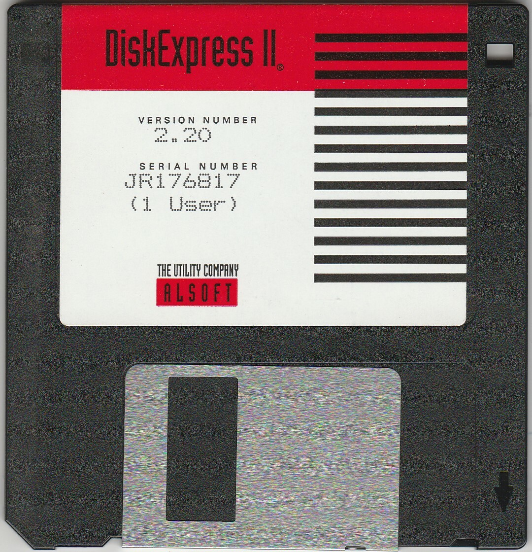 DiskExpress II by Alsoft Version 2.20 ~ 3.5″ disk 1993