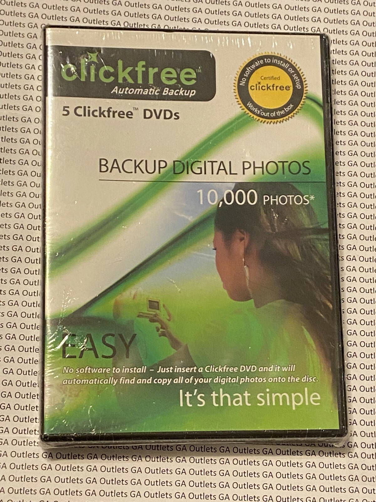 Clickfree EASY BACKUP Digital Photo Backup 10,000 photos