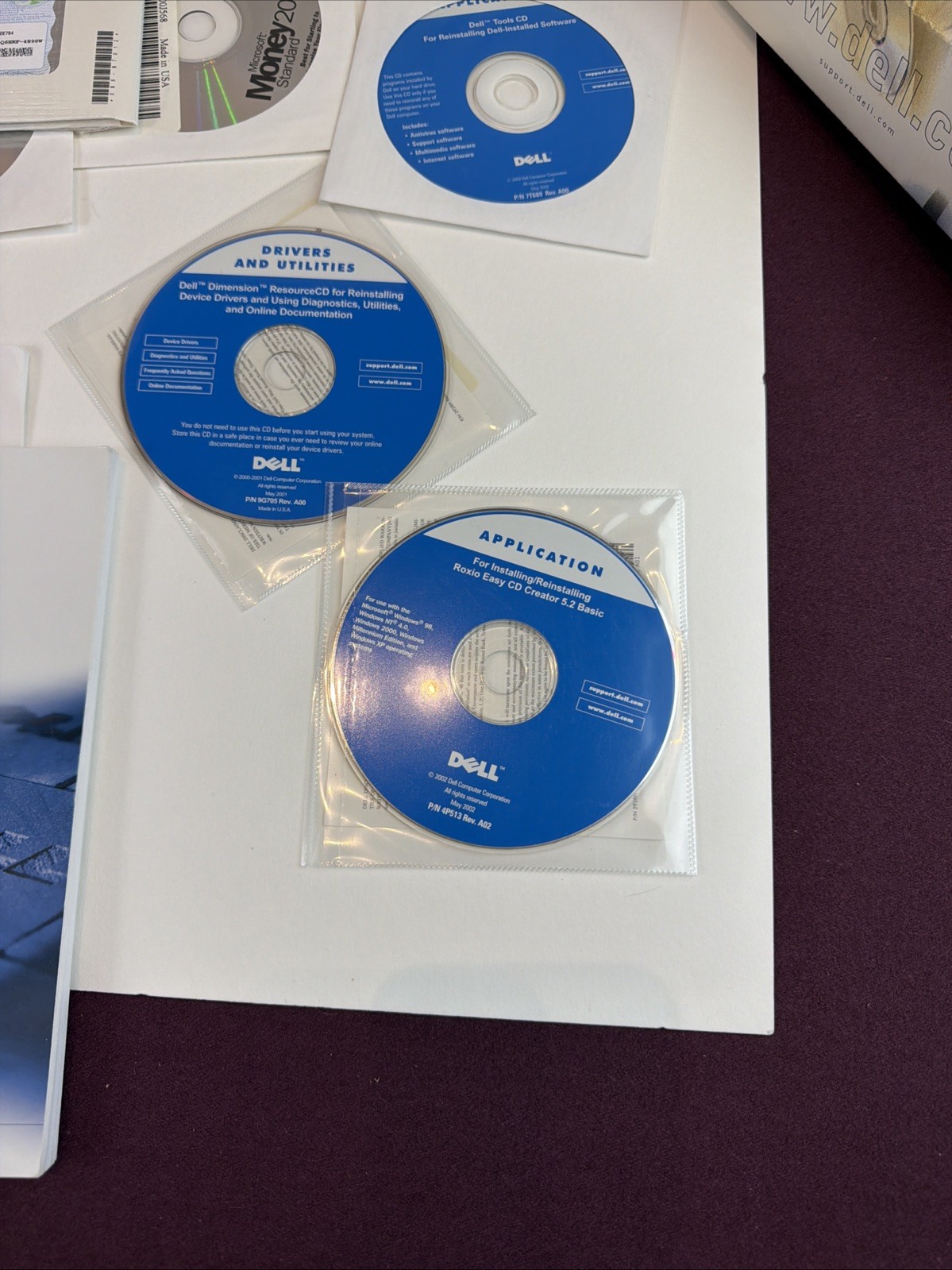 Dell Dimension 4500 Software Restore Kit Sealed Windows XP Home 2002 Manuals CDs