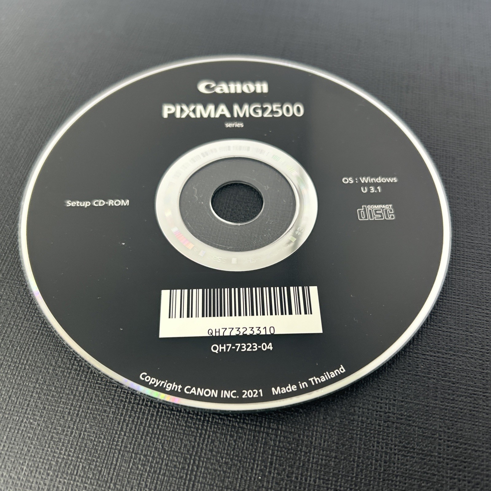 Canon PIXMA MG2500 Series Setup CD-ROM Driver Software Disc OEM K30355