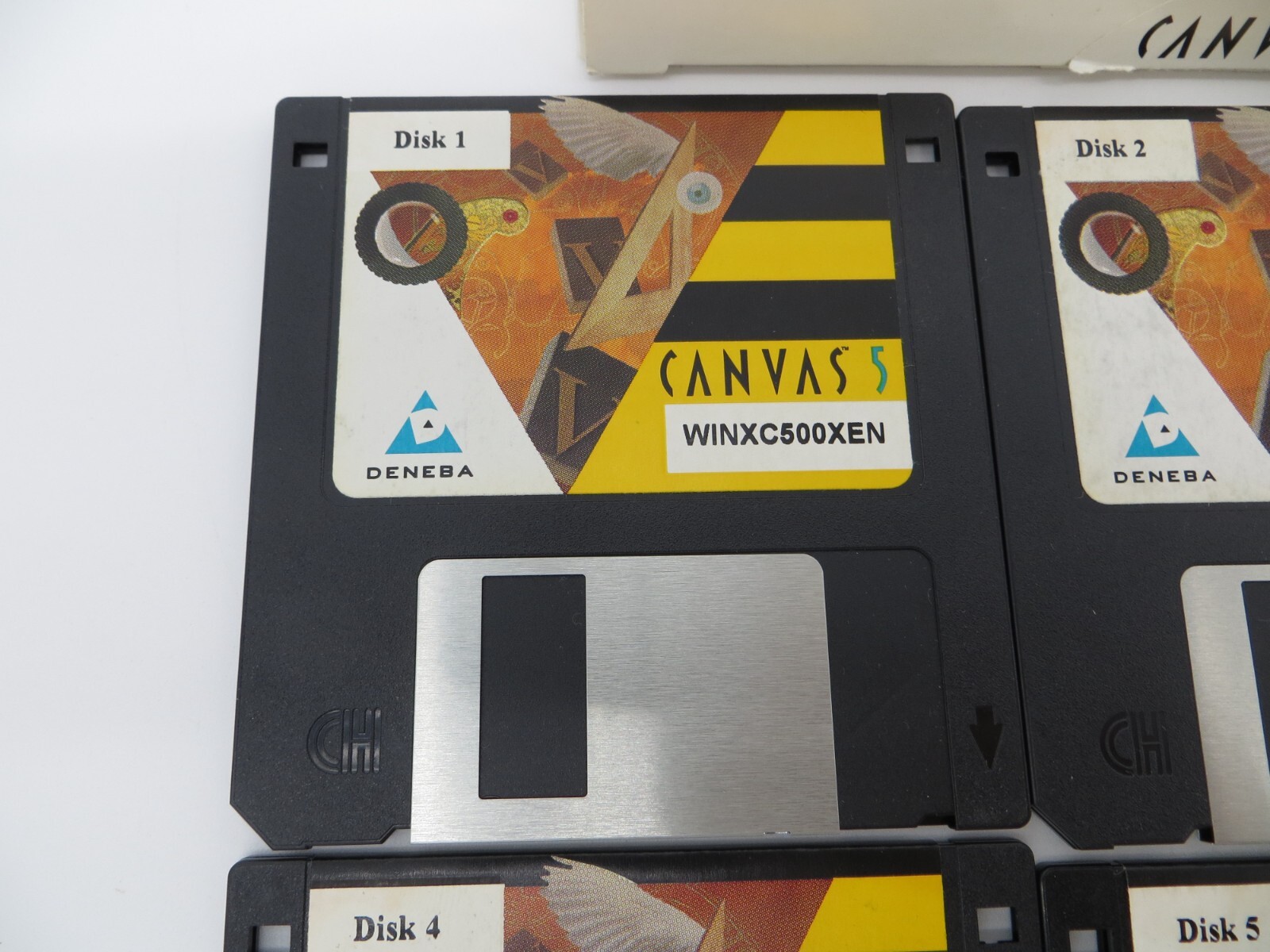 CANVAS 5 Installation Disk Set C0245-0022-EN 3.5″ Floppy Discs vintage computer