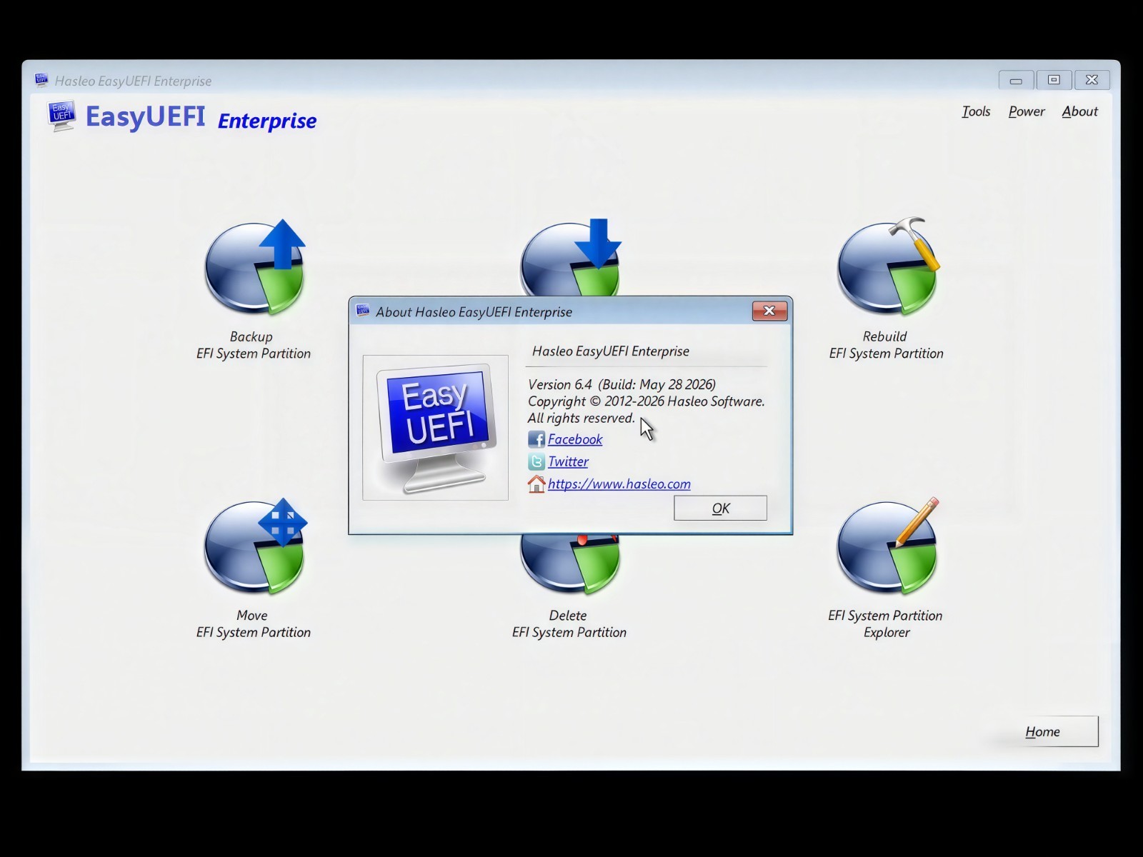 EasyUEFI Enterprise Edition Bootable DVD/USB