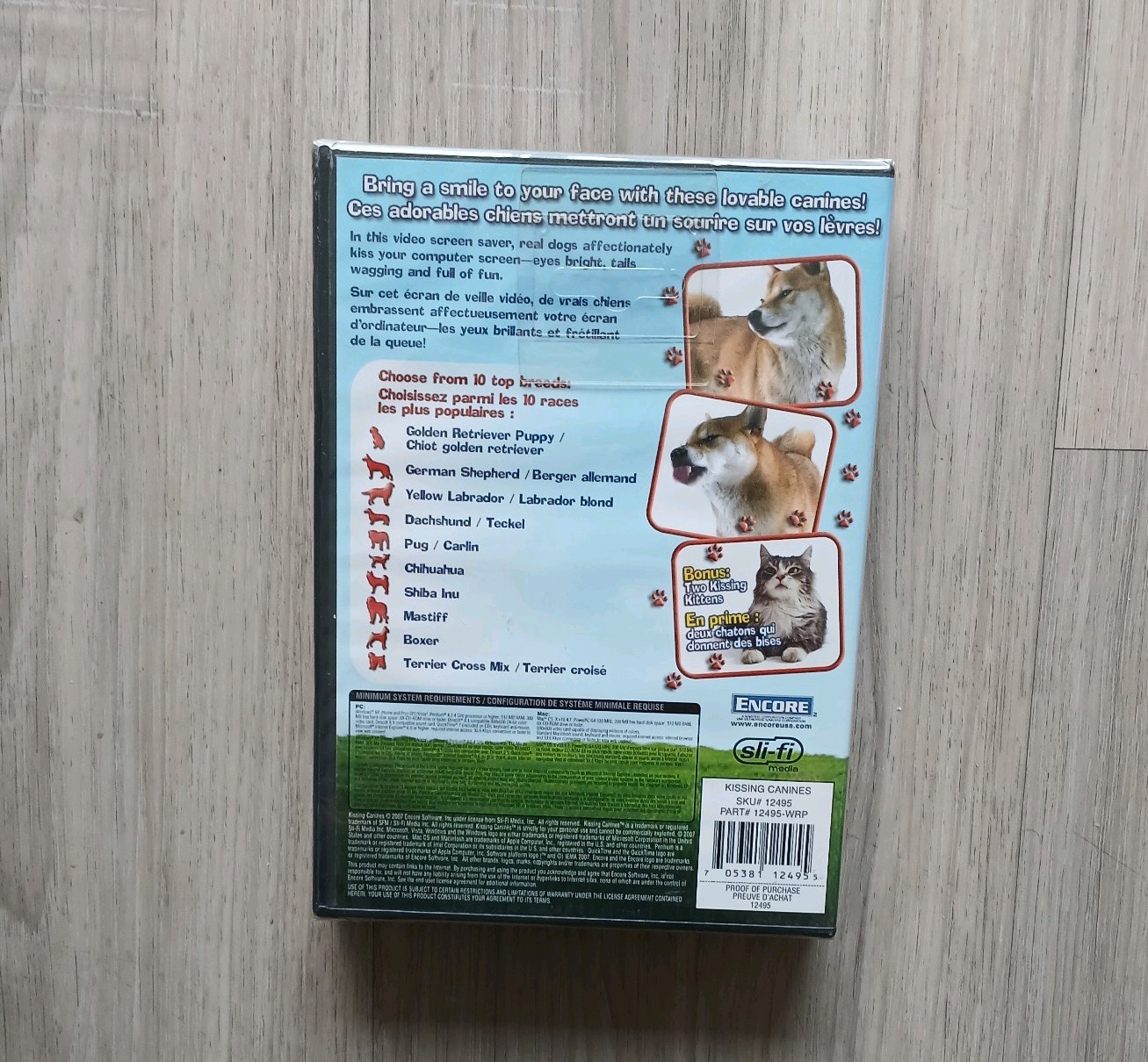 Kissing Canines – Pc/Mac CD-ROM – NEW Sealed Box – Screensavers For Dog Lovers