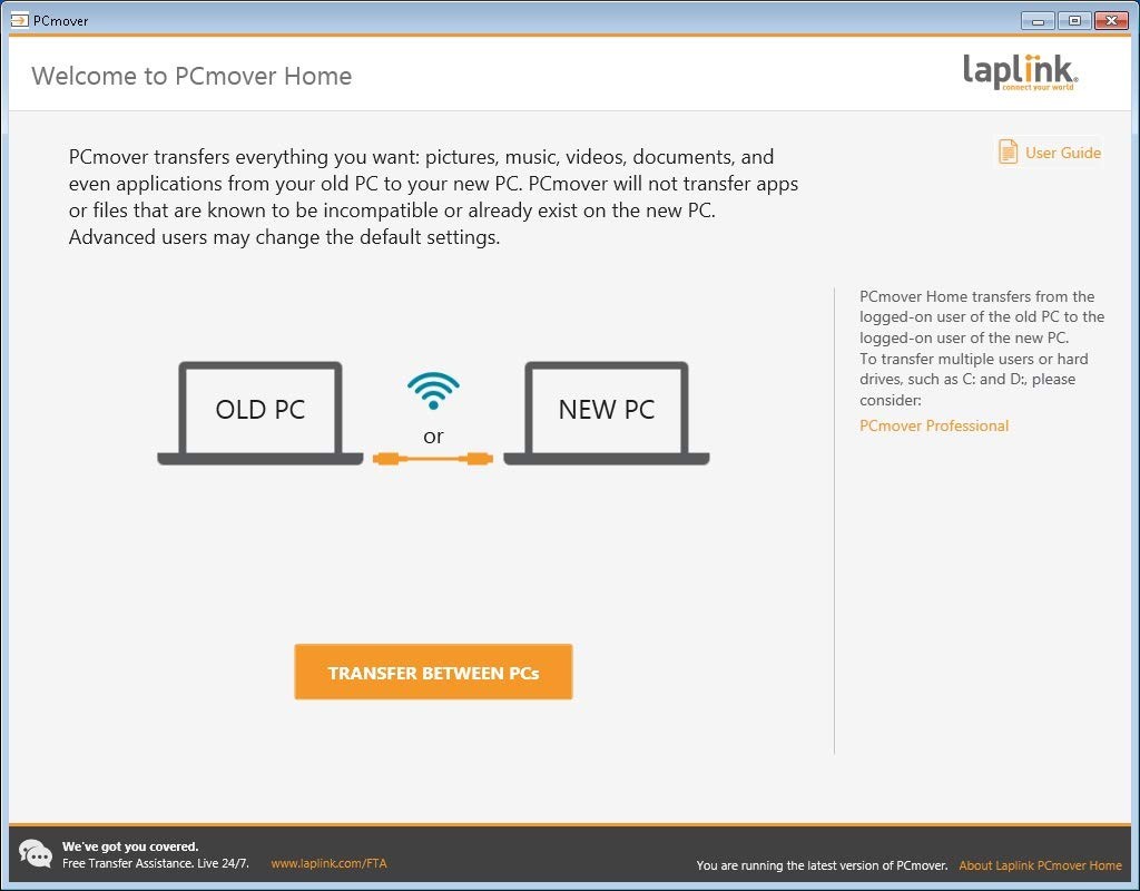 Move Your Apps and Files to New PC – Laplink PCmover Home