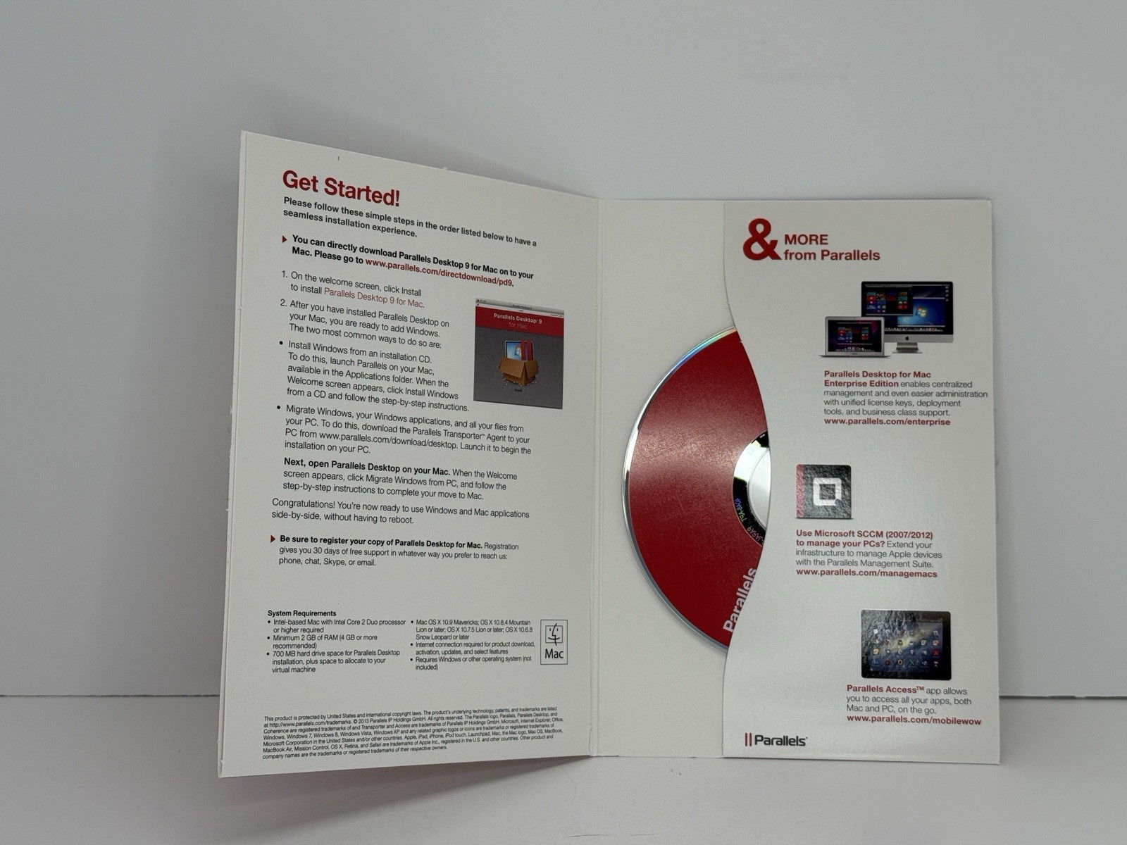 Parallels Desktop 9 for Mac Run Windows on Your MAC w/ key